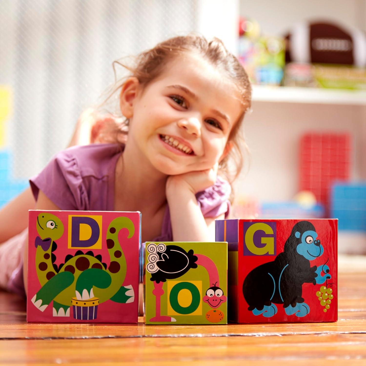 imageMelissa ampamp Doug Deluxe 10Piece Alphabet Nesting and Stacking Blocks  FSC CertifiedBlocks
