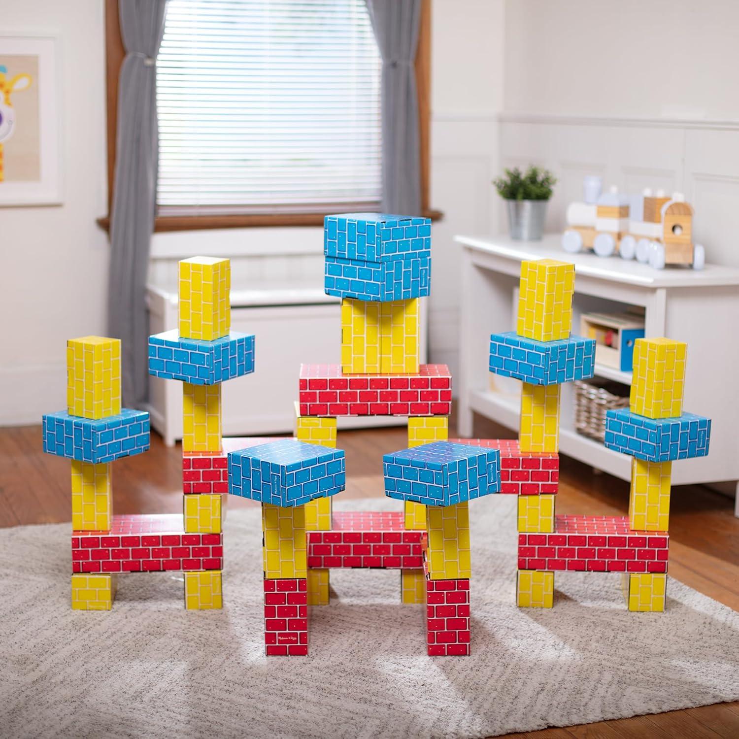 imageMelissa ampamp Doug Deluxe Jumbo Cardboard Blocks 24 Pieces  FSC Certified