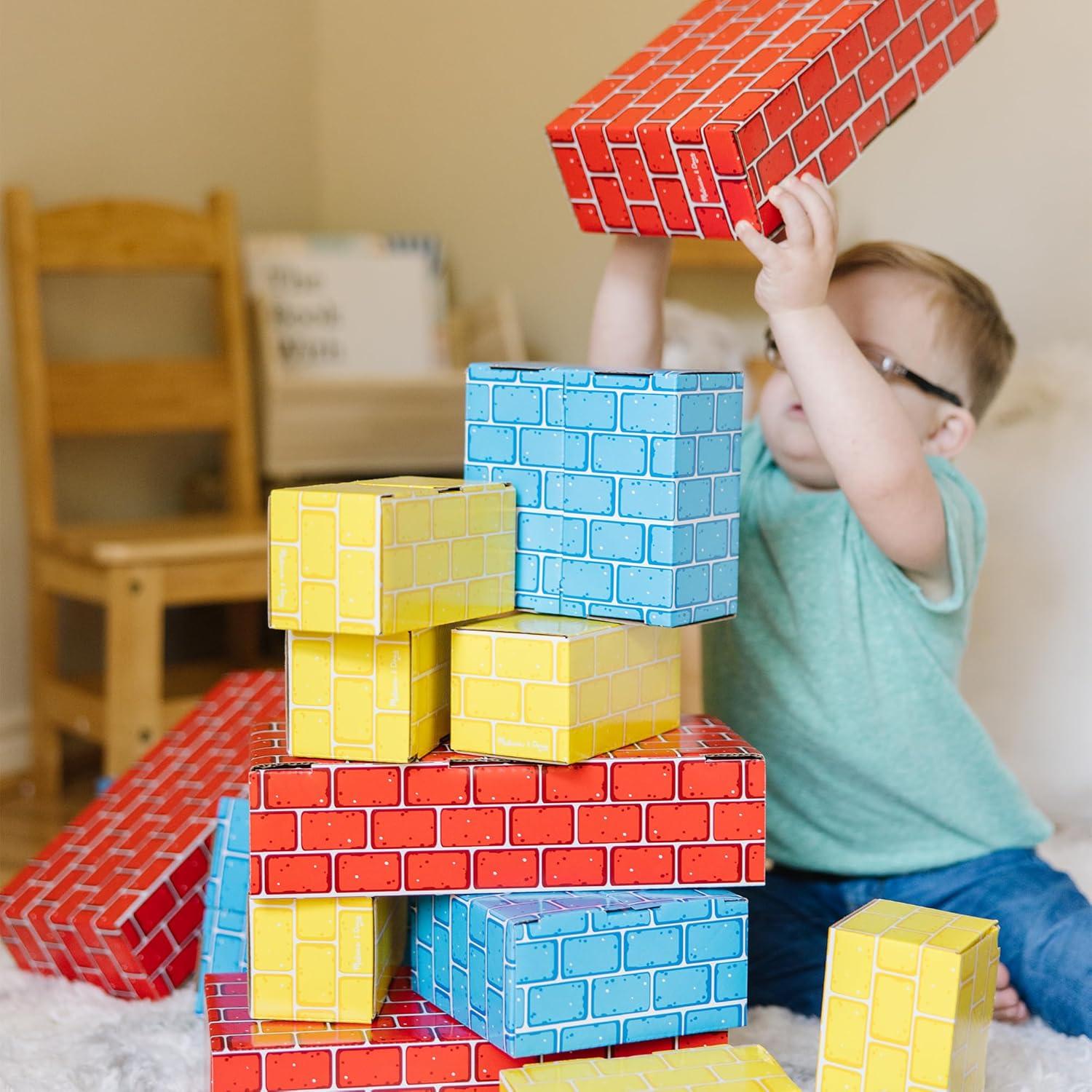 imageMelissa ampamp Doug Deluxe Jumbo Cardboard Blocks 24 Pieces  FSC Certified