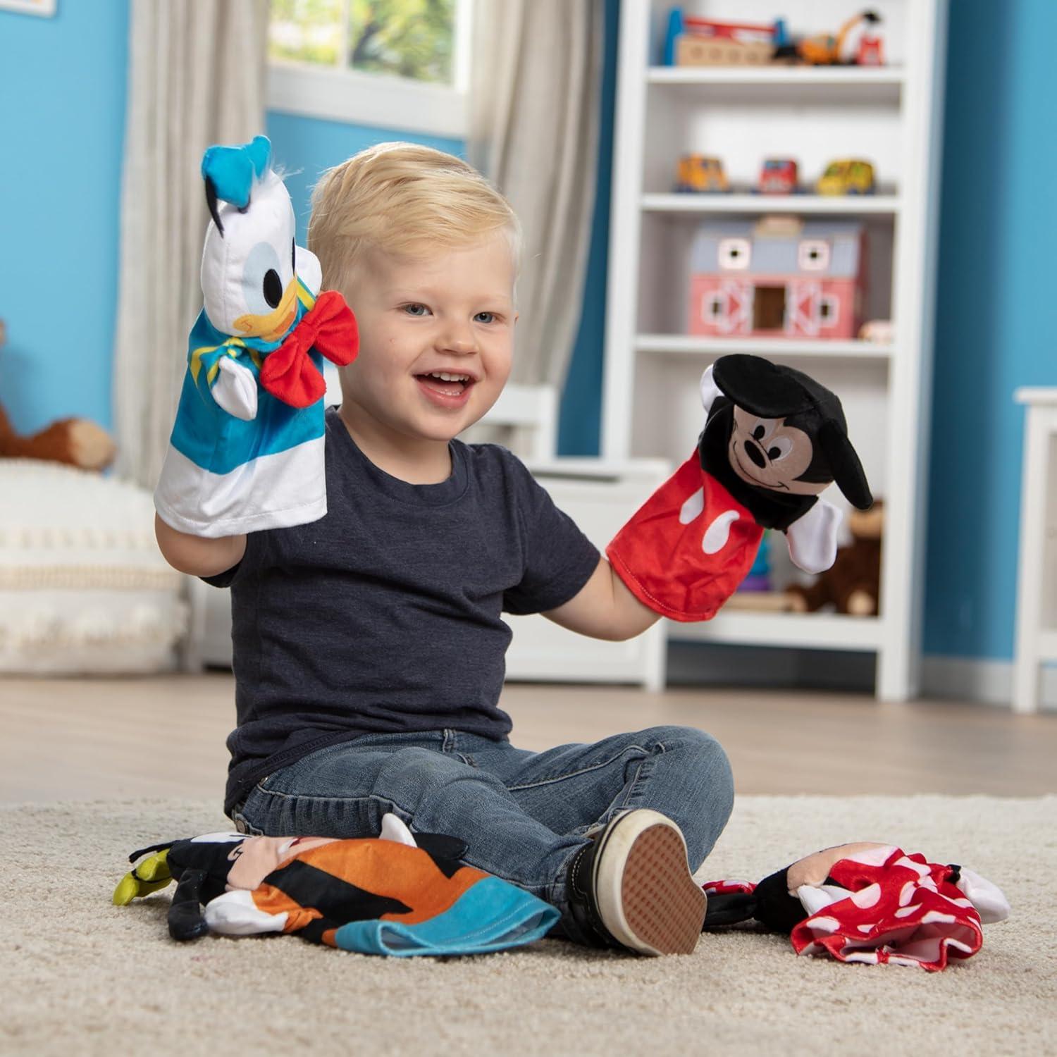 imageMelissa ampamp Doug Disney Mickey Mouse ampamp Friends Soft ampamp Cuddly Hand PuppetsMickey Mouse
