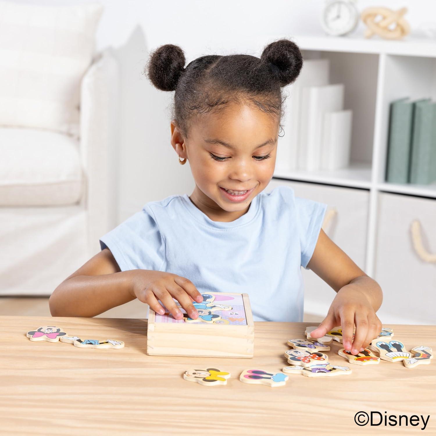 imageMelissa ampamp Doug Disney Minnie Mouse DressUp Puzzle 18 Pieces Mix and Match Outfits Sorting ampamp Matching Toy with Storage Case Educational Puzzle for Toddlers Ages 3