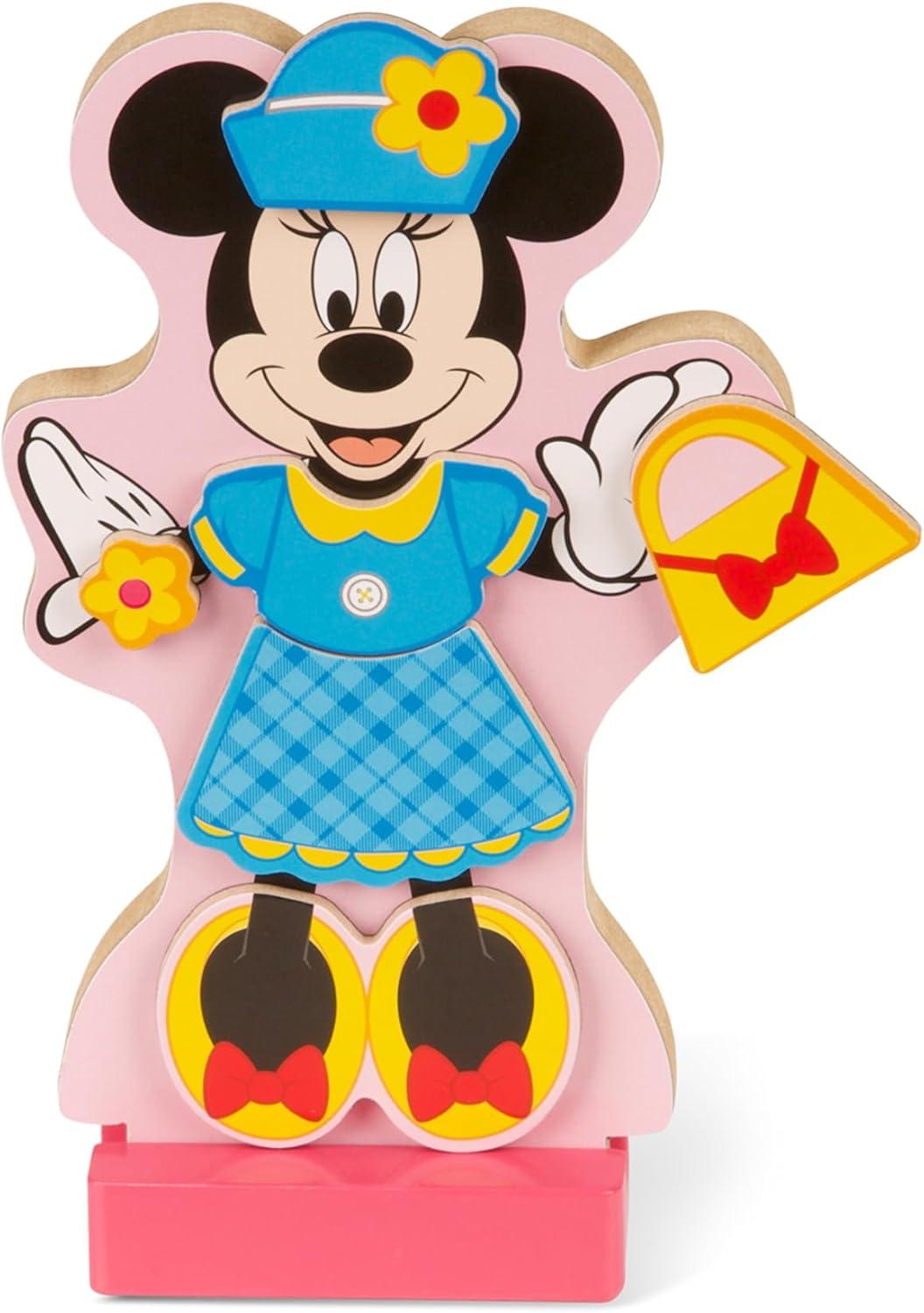 imageMelissa ampamp Doug Disney Minnie Mouse ampamp Daisy Duck Magnetic DressUp Wooden Dolls  Pretend Play Set 40 pcs Minnie Mouse Toys Disney Dress Up Dolls for Preschoolers ampamp Kids Ages 3Minnie  Daisy
