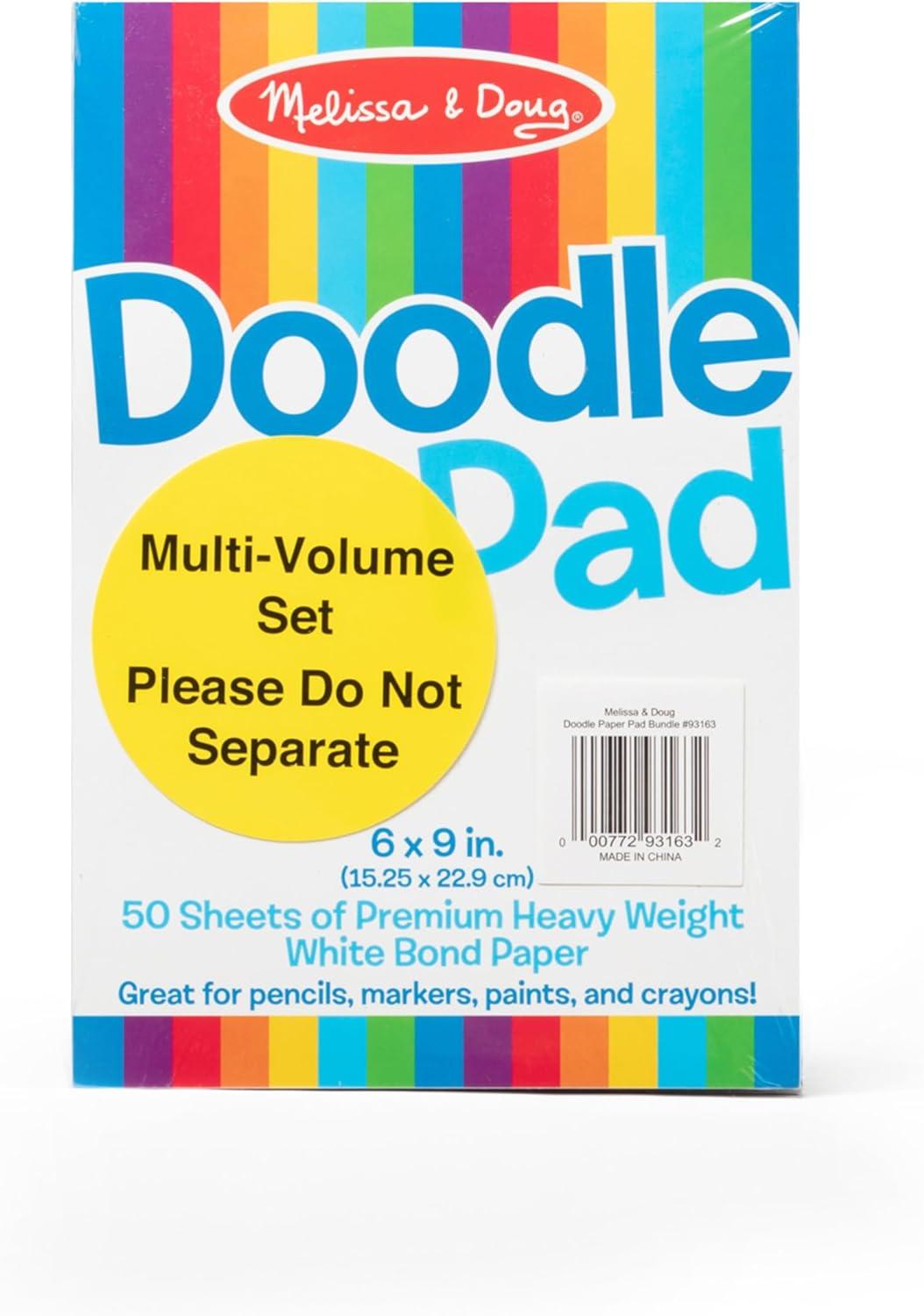 imageMelissa ampamp Doug Drawing Paper Pad 6 x 9 inches  50 Sheets 4Pack