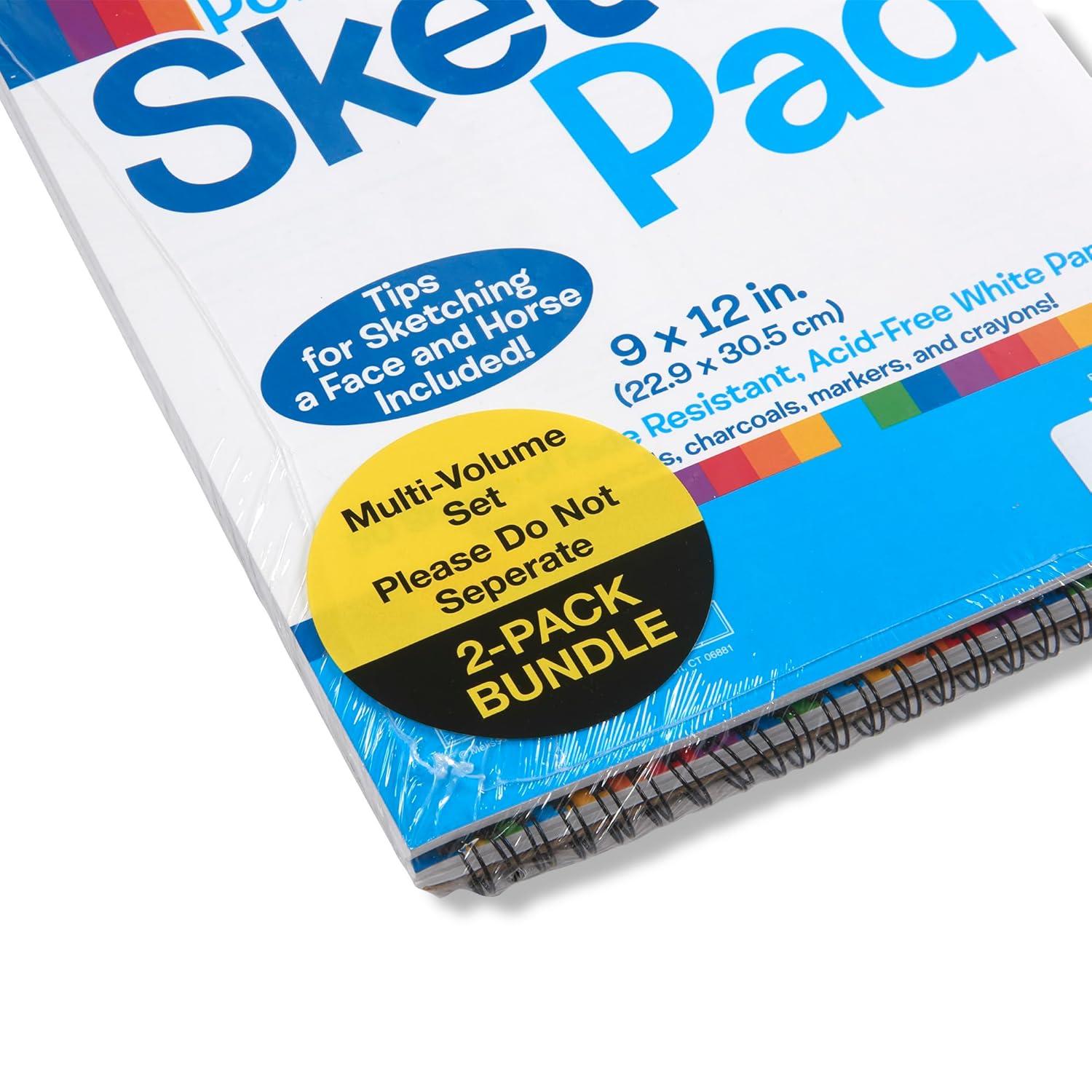 imageMelissa ampamp Doug Drawing Paper Sketch Pad 2Pack Bundle for Coloring Writing or Painting 9 x 12 inches  50 Sheets Each Kids Drawing Pad ampamp Art Supplies for Kids Ages 3  FSC Certified