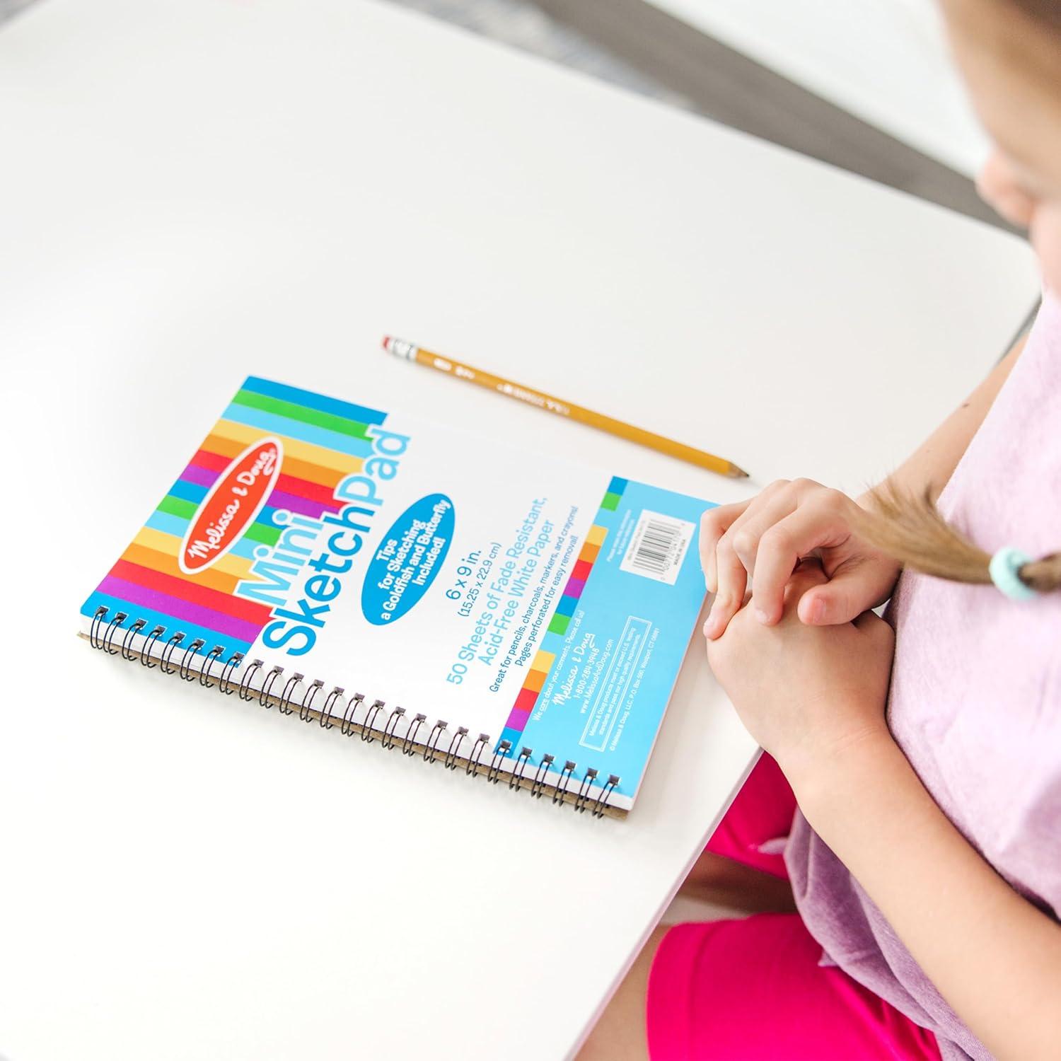 imageMelissa ampamp Doug Drawing Paper Sketch Pad 3Pack Bundle for Coloring Writing or Painting 6 x 9 inches  50 Sheets Each Kids Drawing Pad ampamp Art Supplies for Kids Ages 3