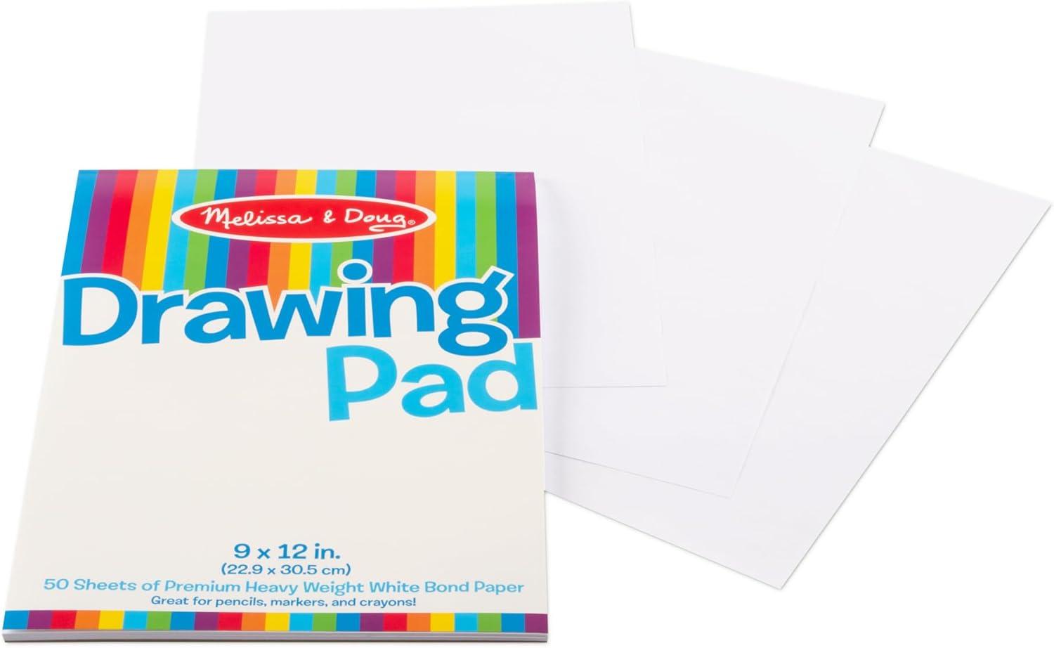 imageMelissa ampamp Doug Drawing Paper Sketch Pad 3Pack Bundle for Coloring Writing or Painting 9 x 12 inches  50 Sheets Each Kids Drawing Pad ampamp Art Supplies for Kids Ages 3  FSC Certified