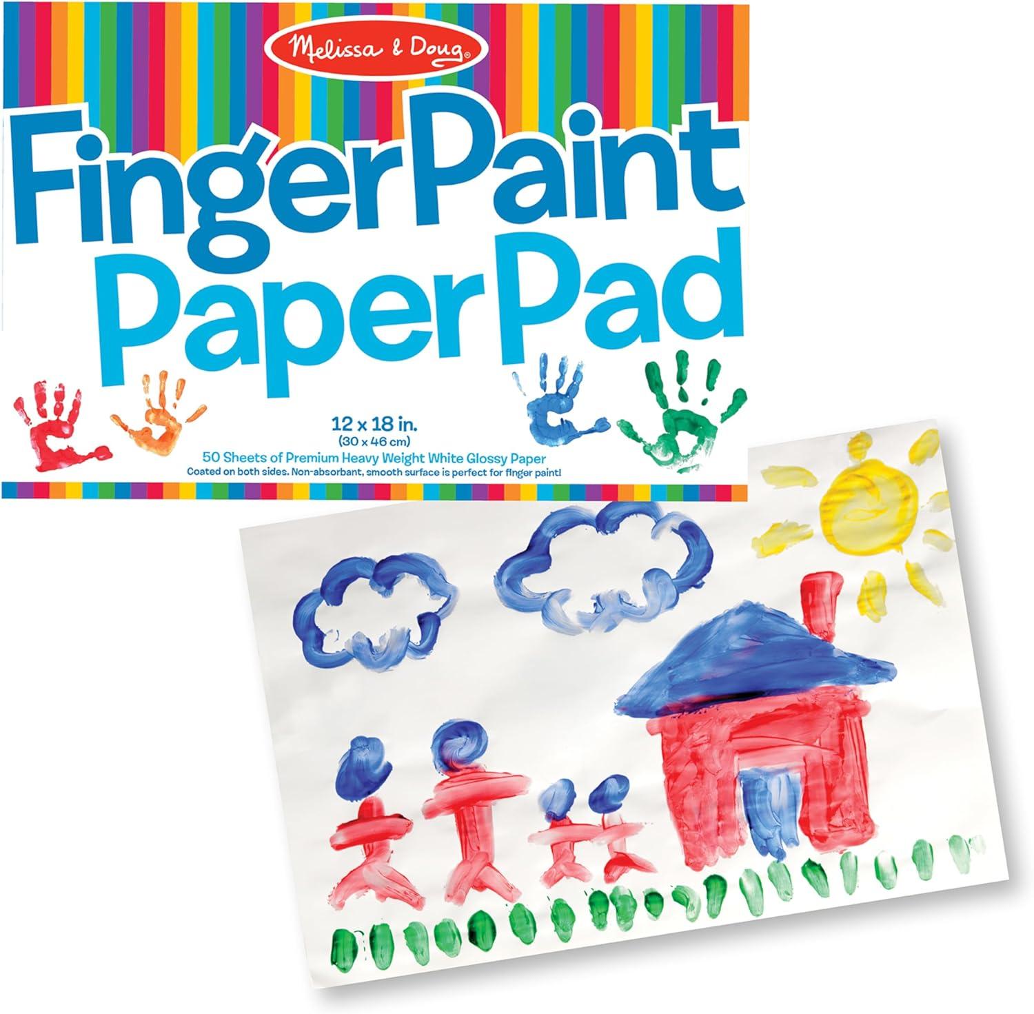 imageMelissa ampamp Doug Finger Paint Paper Pad 12quotx18quot