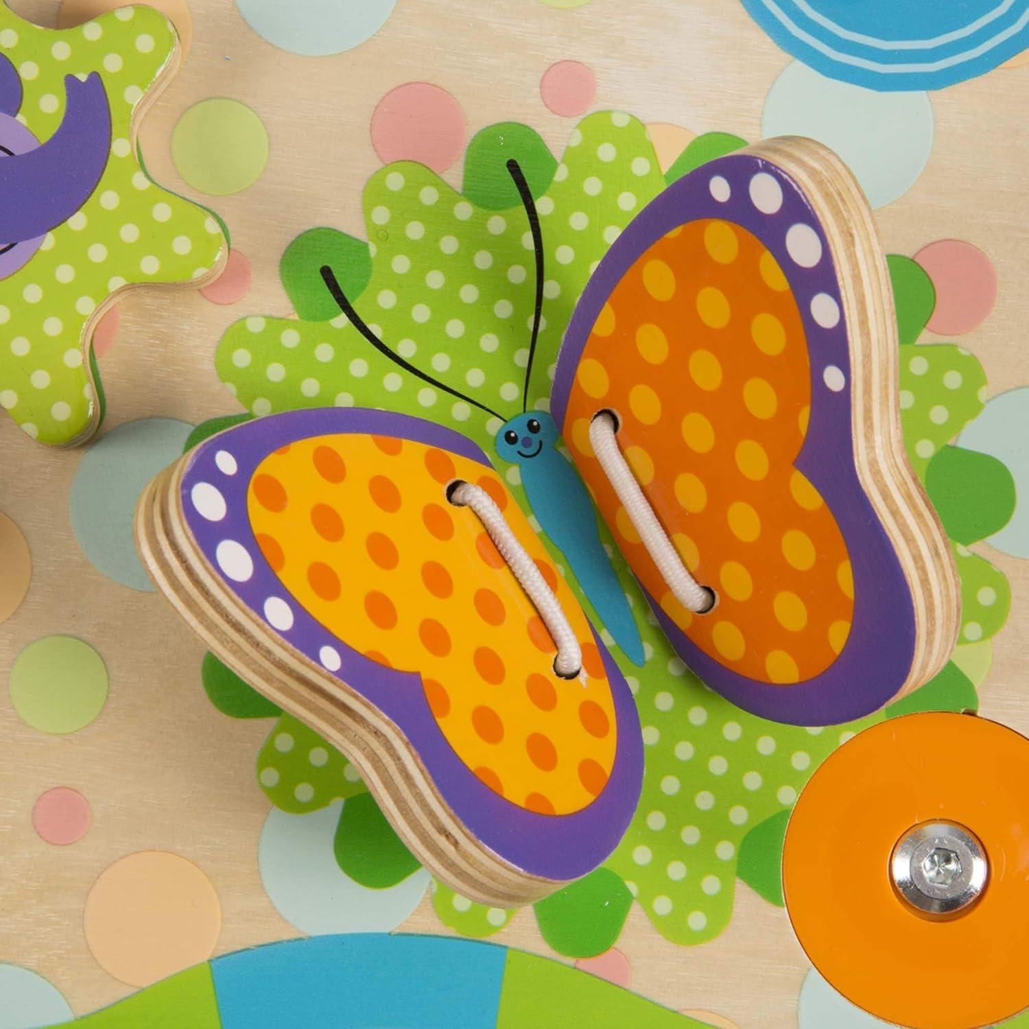 imageMelissa ampamp Doug First Play Childrens Jungle Wooden Activity Table for Toddlers
