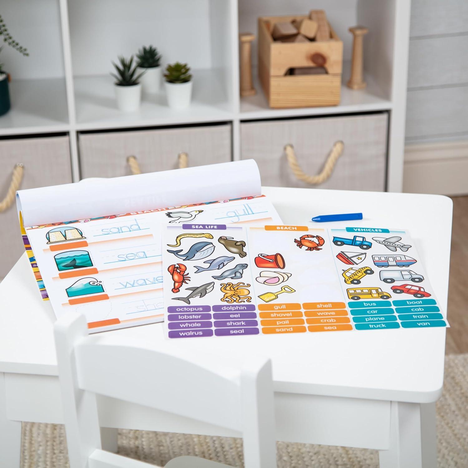 imageMelissa ampamp Doug First Words Activity Pad  288 Stickers to Match