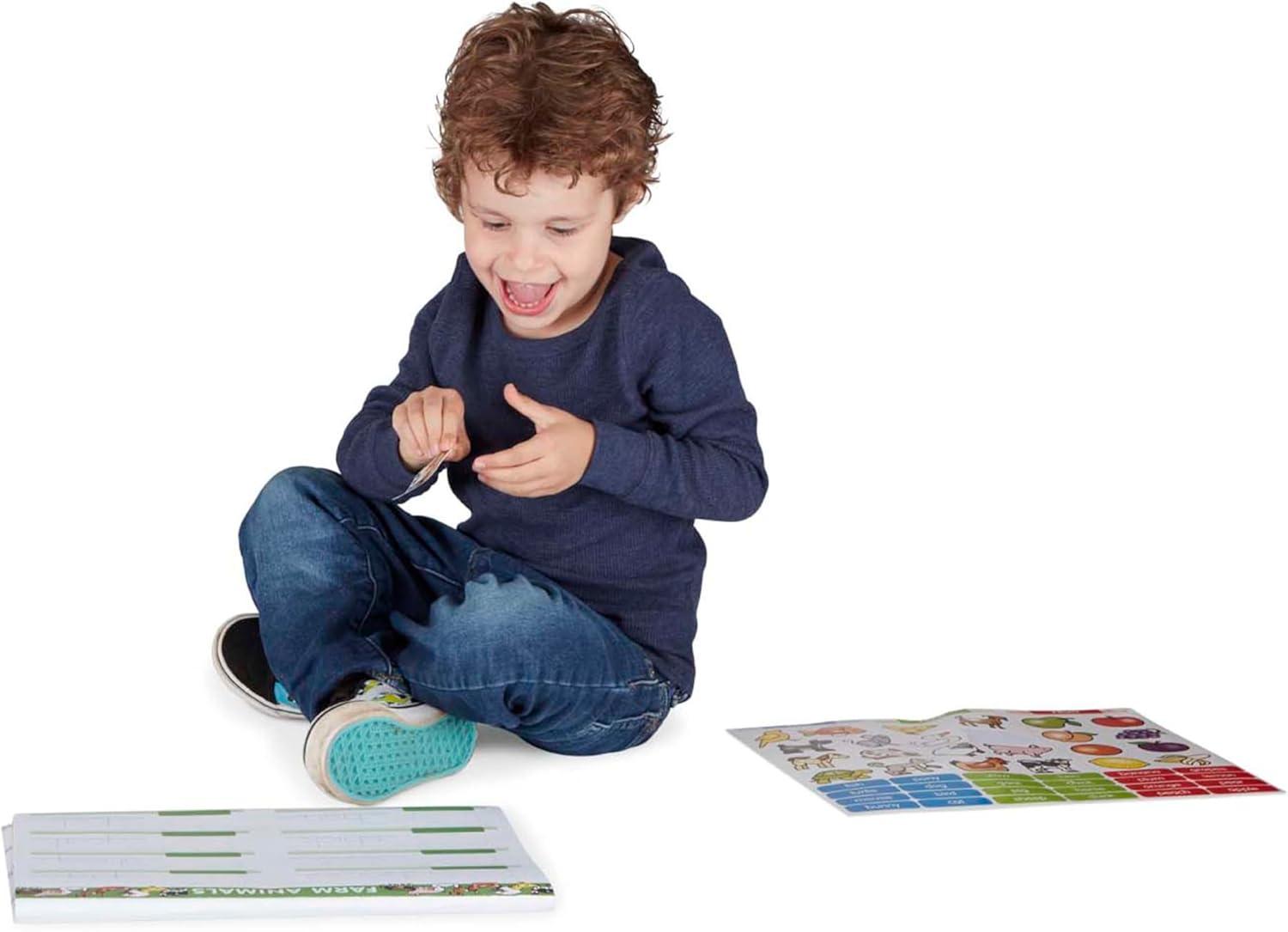 imageMelissa ampamp Doug First Words Activity Pad  288 Stickers to Match