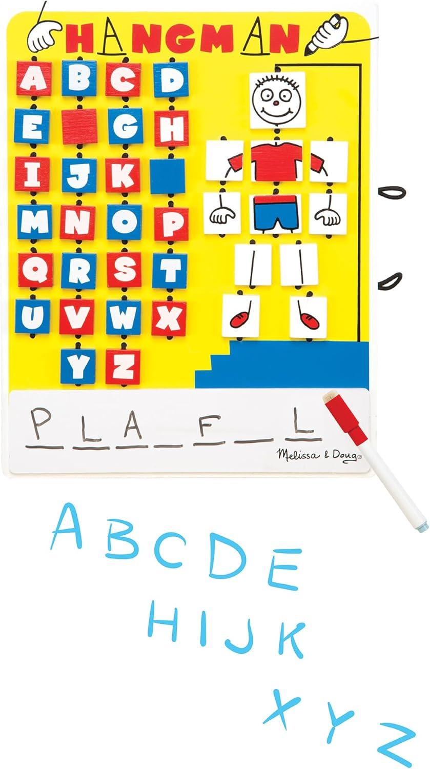 imageMelissa ampamp Doug Flip to Win Travel Hangman Game  White Board DryErase Marker