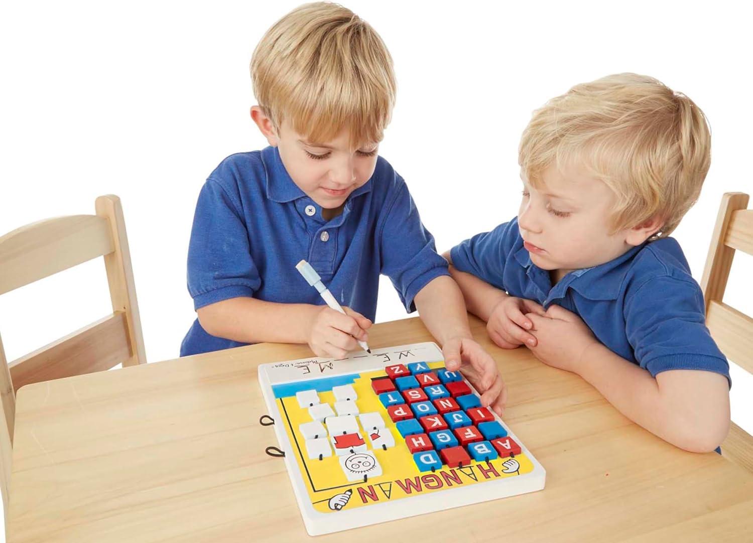 imageMelissa ampamp Doug Flip to Win Travel Hangman Game  White Board DryErase Marker