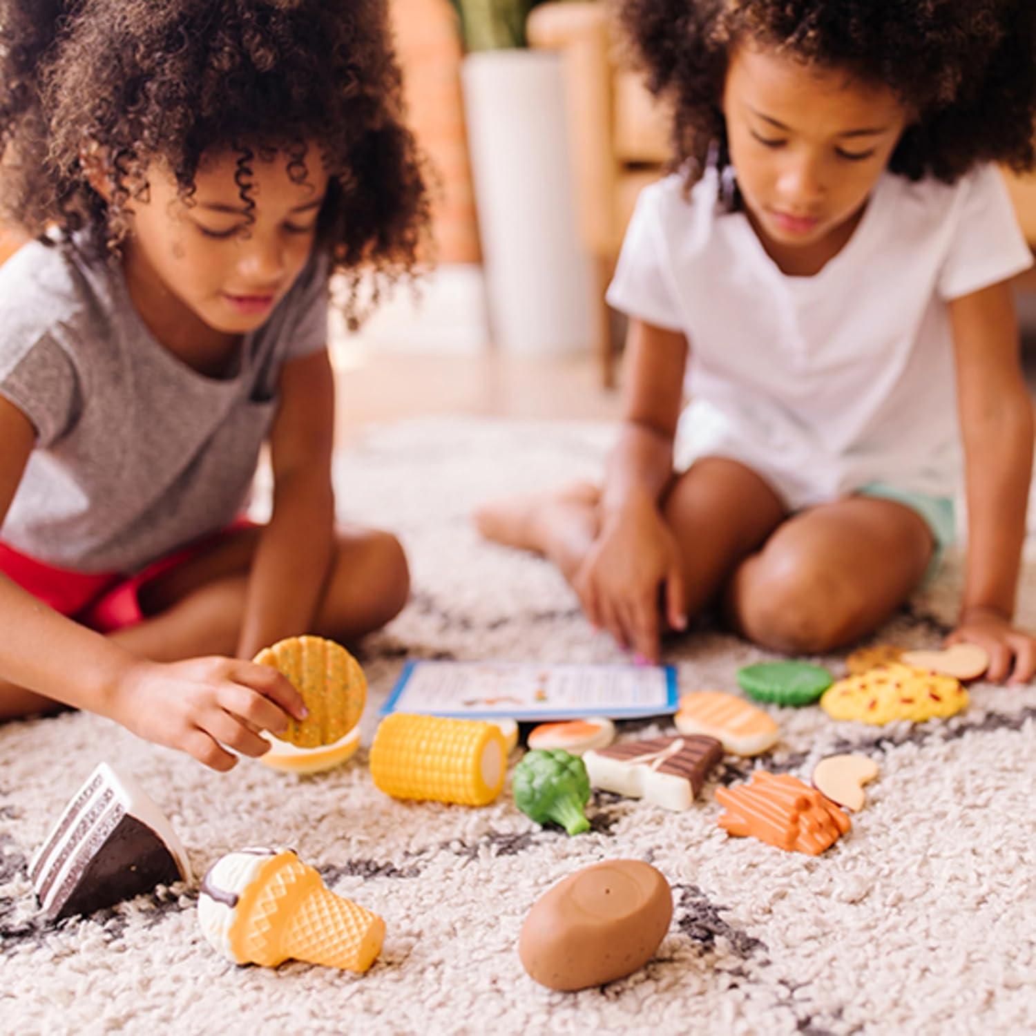 imageMelissa ampamp Doug Fun Food Combine ampamp Dine Durable Play Food for Toddlers Boys and Girls