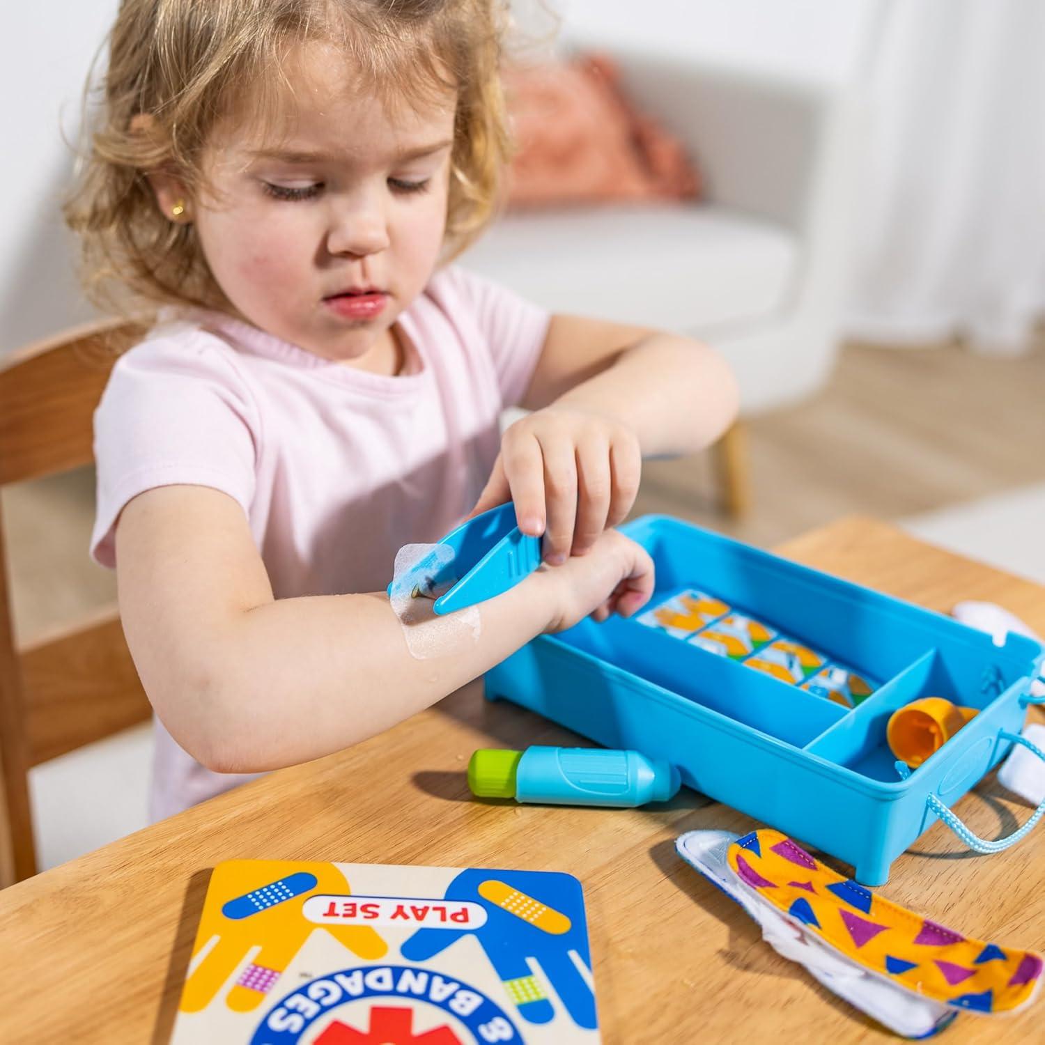 imageMelissa ampamp Doug Get Well Doctor Kit 25Piece Toddler Doctor Play Set Realistic Pretend Play Toys ampamp Accessories Preschool Toys for Girls ampamp Boys Ages 3Aua First aid kit