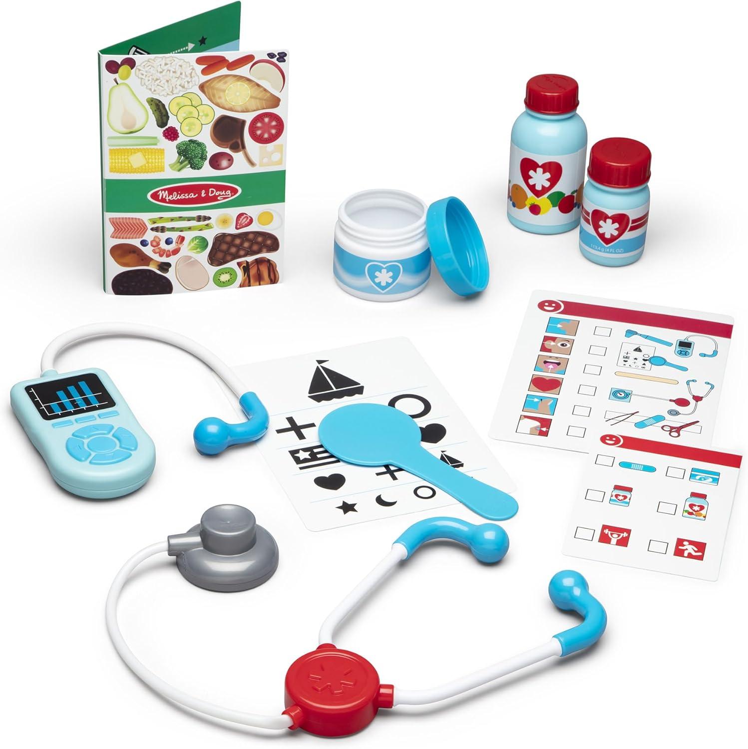 imageMelissa ampamp Doug Get Well Doctor Kit 25Piece Toddler Doctor Play Set Realistic Pretend Play Toys ampamp Accessories Preschool Toys for Girls ampamp Boys Ages 3Play Set