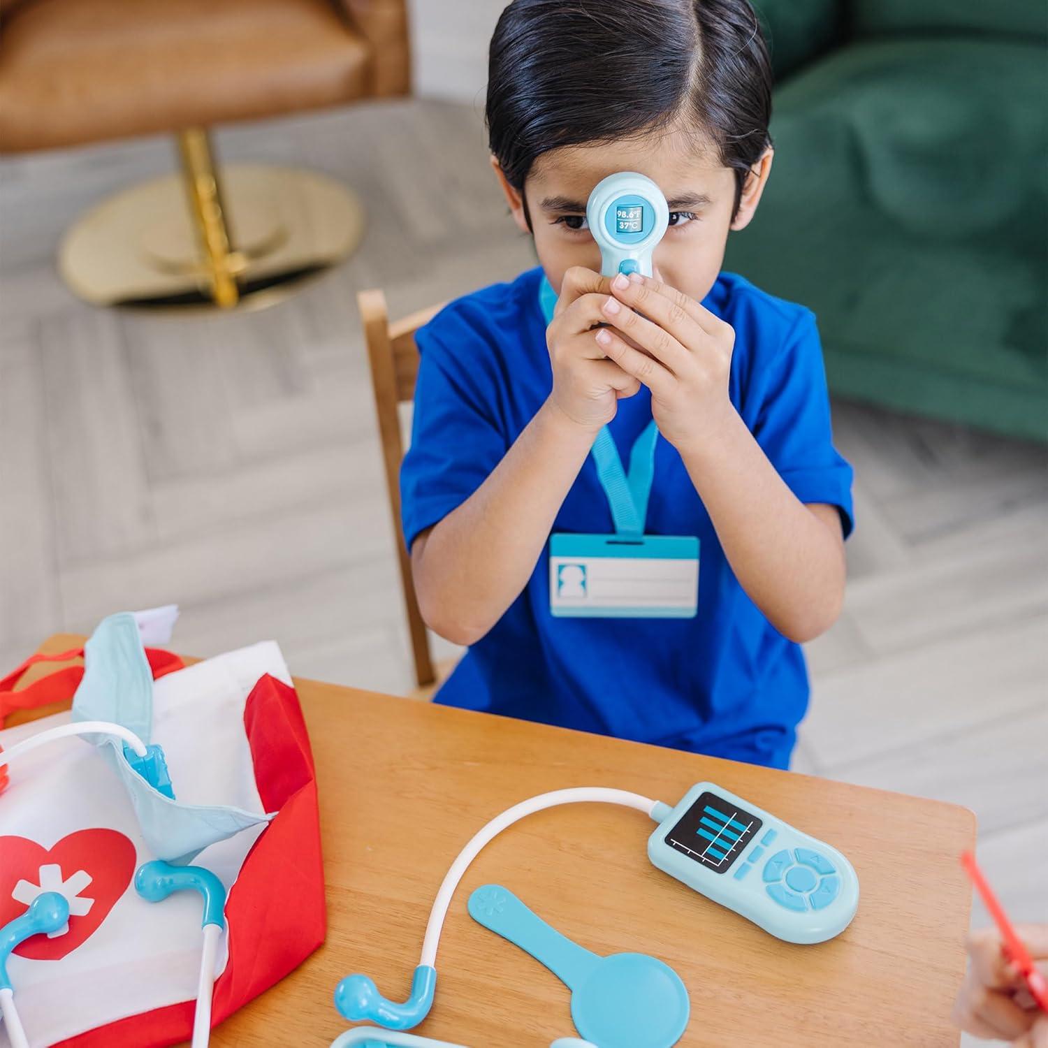 imageMelissa ampamp Doug Get Well Doctor Kit 25Piece Toddler Doctor Play Set Realistic Pretend Play Toys ampamp Accessories Preschool Toys for Girls ampamp Boys Ages 3Play Set