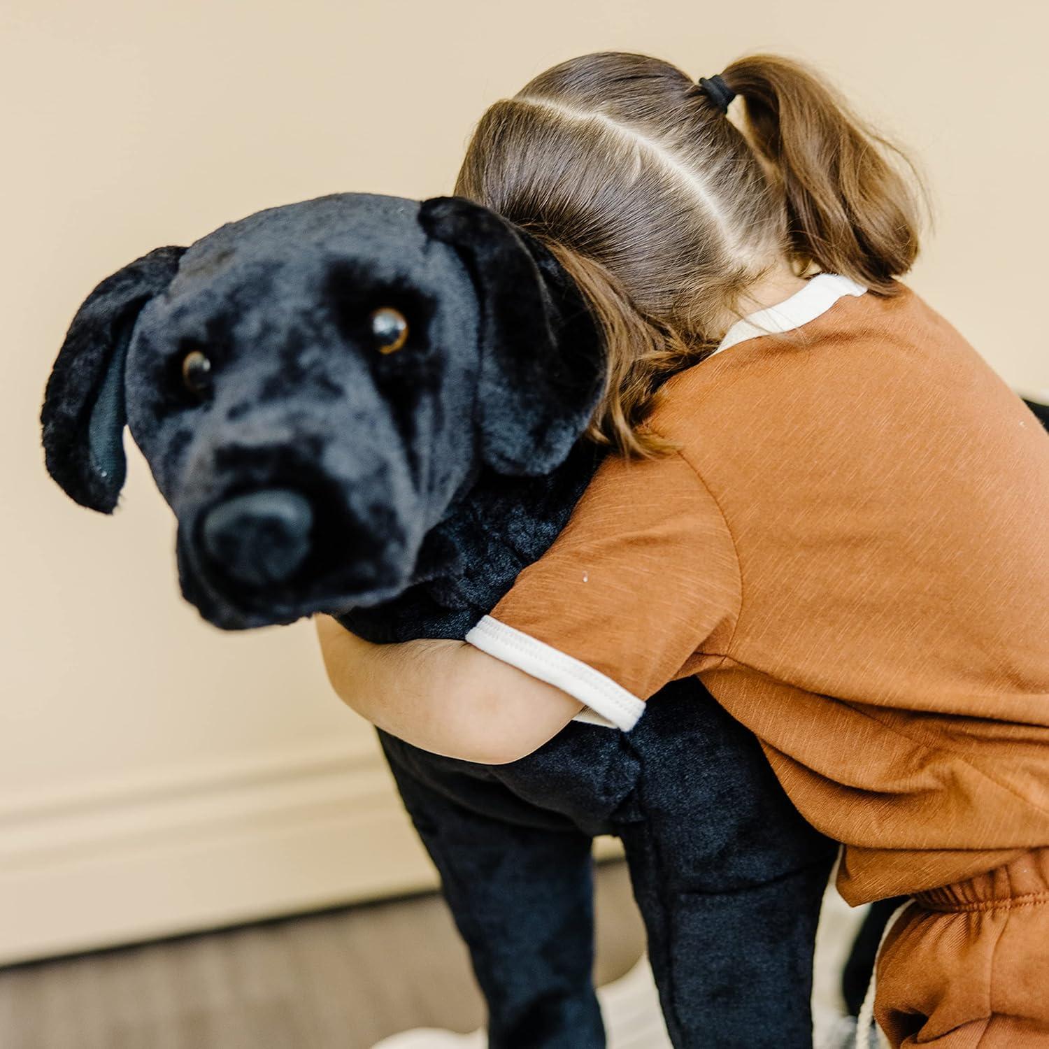 imageMelissa ampamp Doug Giant Black Lab  Lifelike Stuffed Animal Dog over 2 feet tallStuffed Animal Dog
