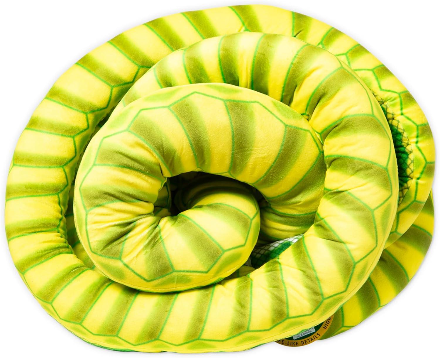 imageMelissa ampamp Doug Giant Boa Constrictor  Lifelike Stuffed Animal Snake Over 14 feet Long
