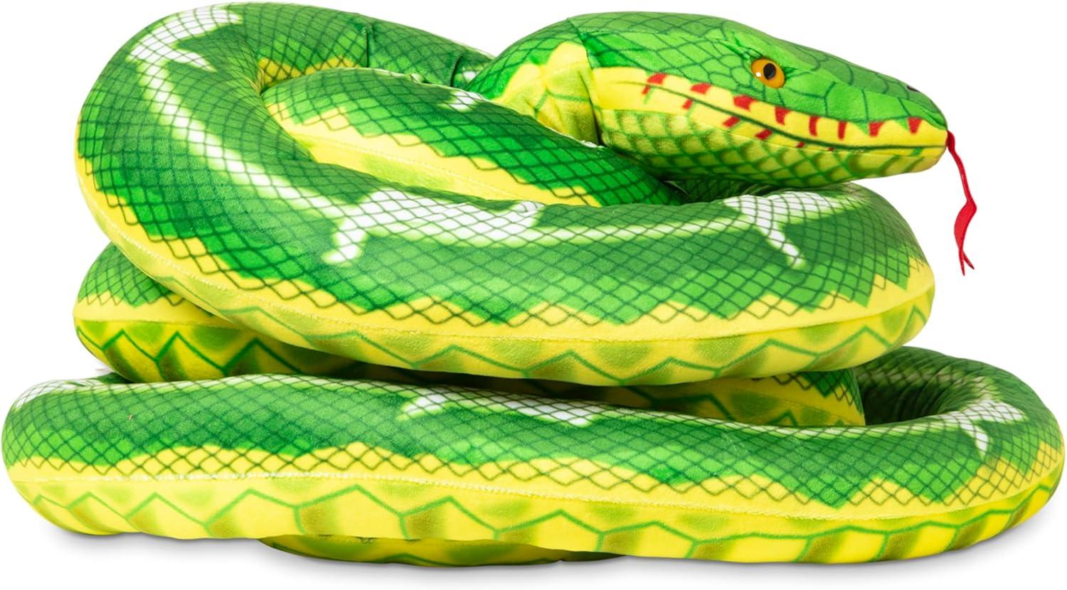 imageMelissa ampamp Doug Giant Boa Constrictor  Lifelike Stuffed Animal Snake Over 14 feet Long