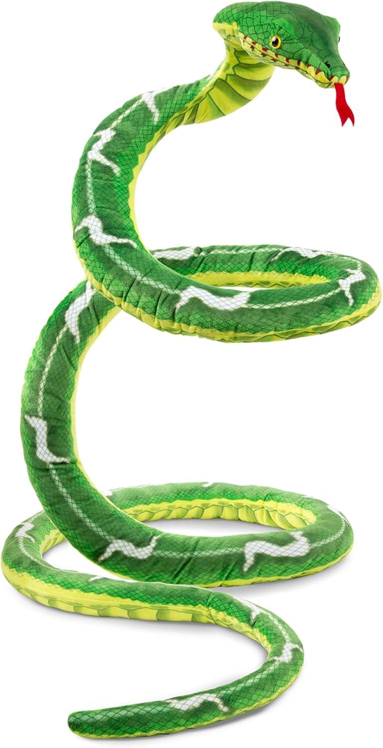 imageMelissa ampamp Doug Giant Boa Constrictor  Lifelike Stuffed Animal Snake Over 14 feet Long
