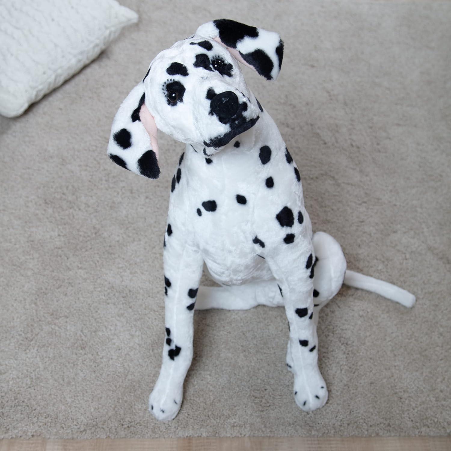 imageMelissa ampamp Doug Giant Dalmatian  Lifelike Stuffed Animal Dog Over 2 feet Tall