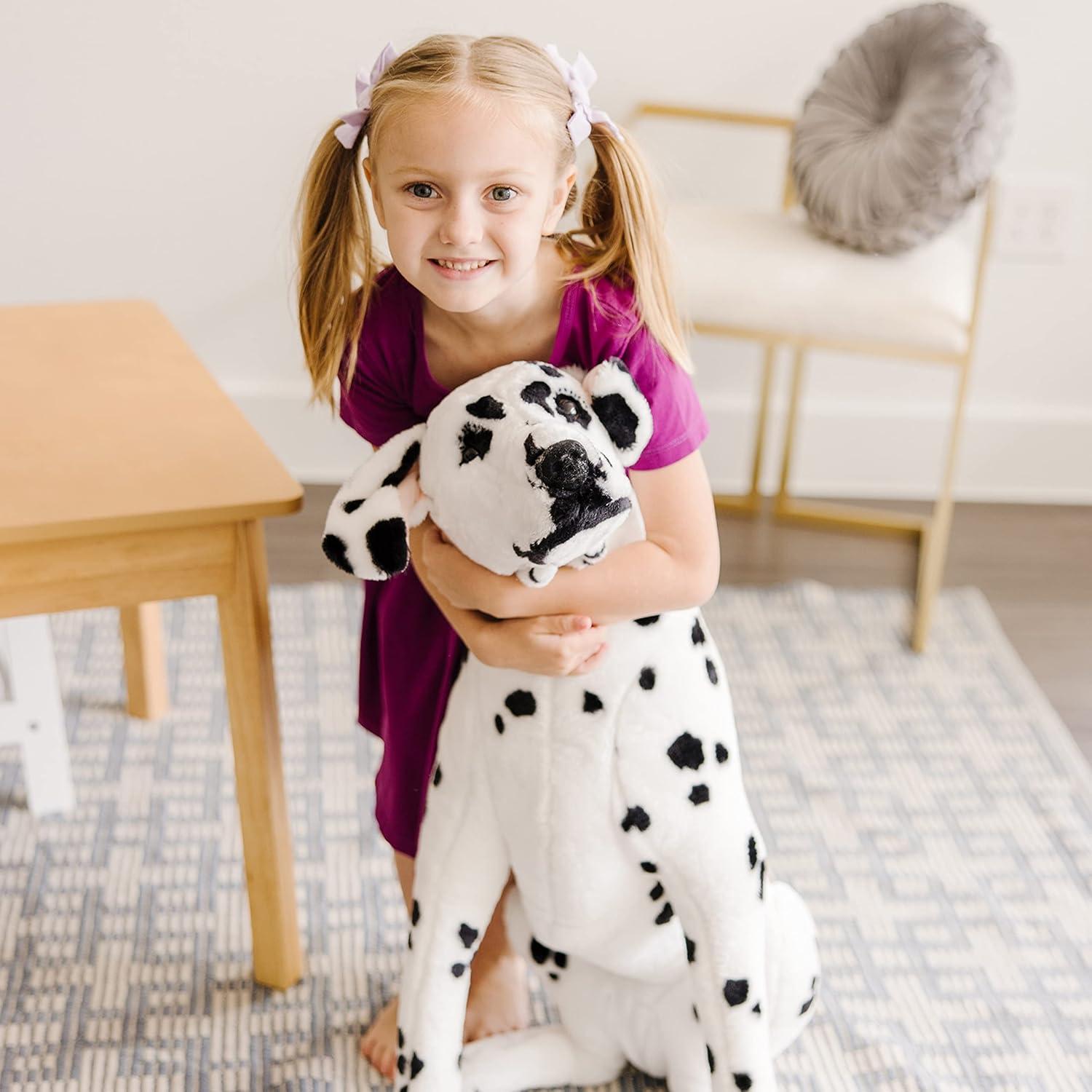 imageMelissa ampamp Doug Giant Dalmatian  Lifelike Stuffed Animal Dog Over 2 feet Tall