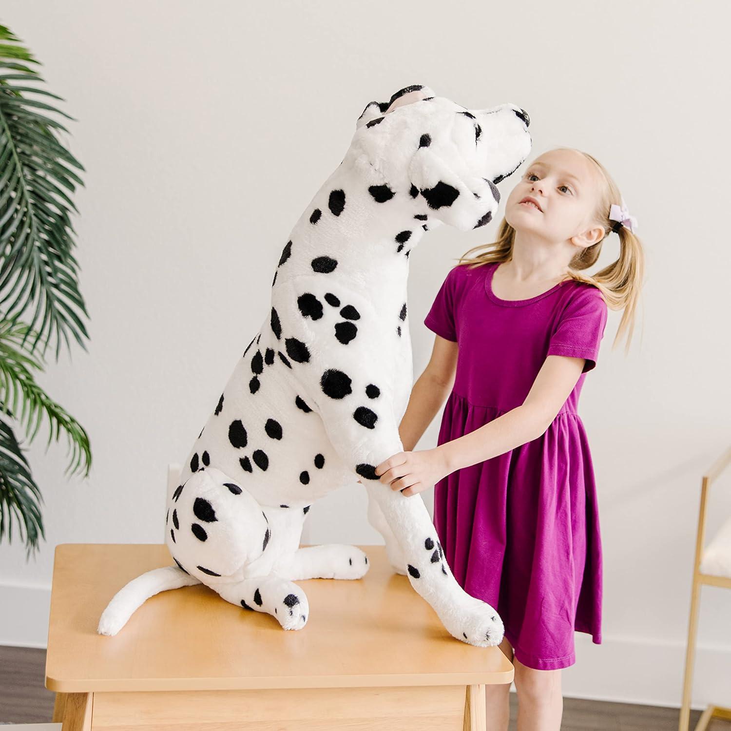 imageMelissa ampamp Doug Giant Dalmatian  Lifelike Stuffed Animal Dog Over 2 feet Tall