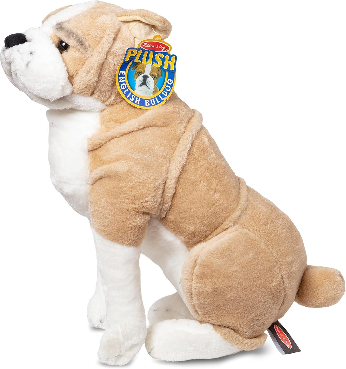 imageMelissa ampamp Doug Giant English Bulldog  Lifelike Stuffed Animal Nearly 2 feet TallEnglish Bulldog