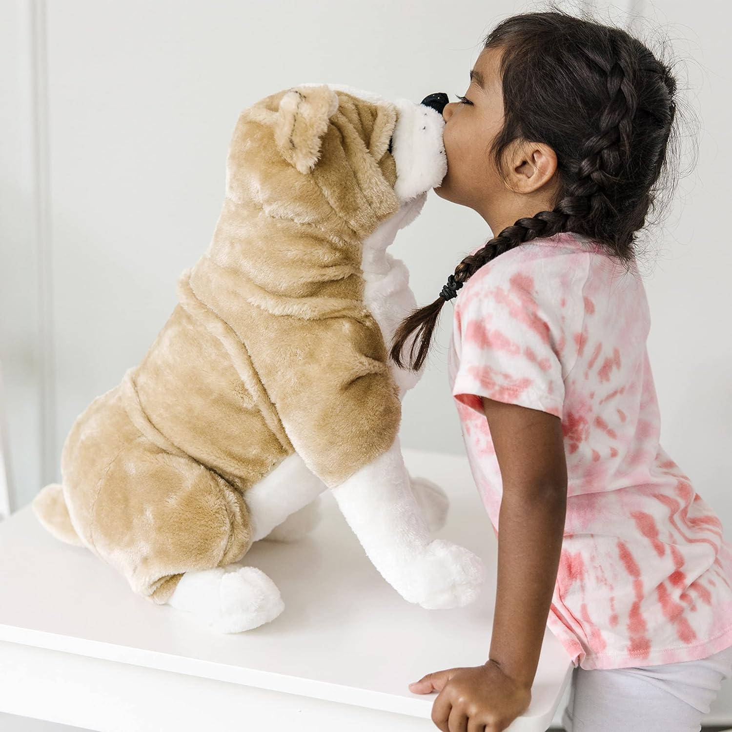 imageMelissa ampamp Doug Giant English Bulldog  Lifelike Stuffed Animal Nearly 2 feet TallEnglish Bulldog