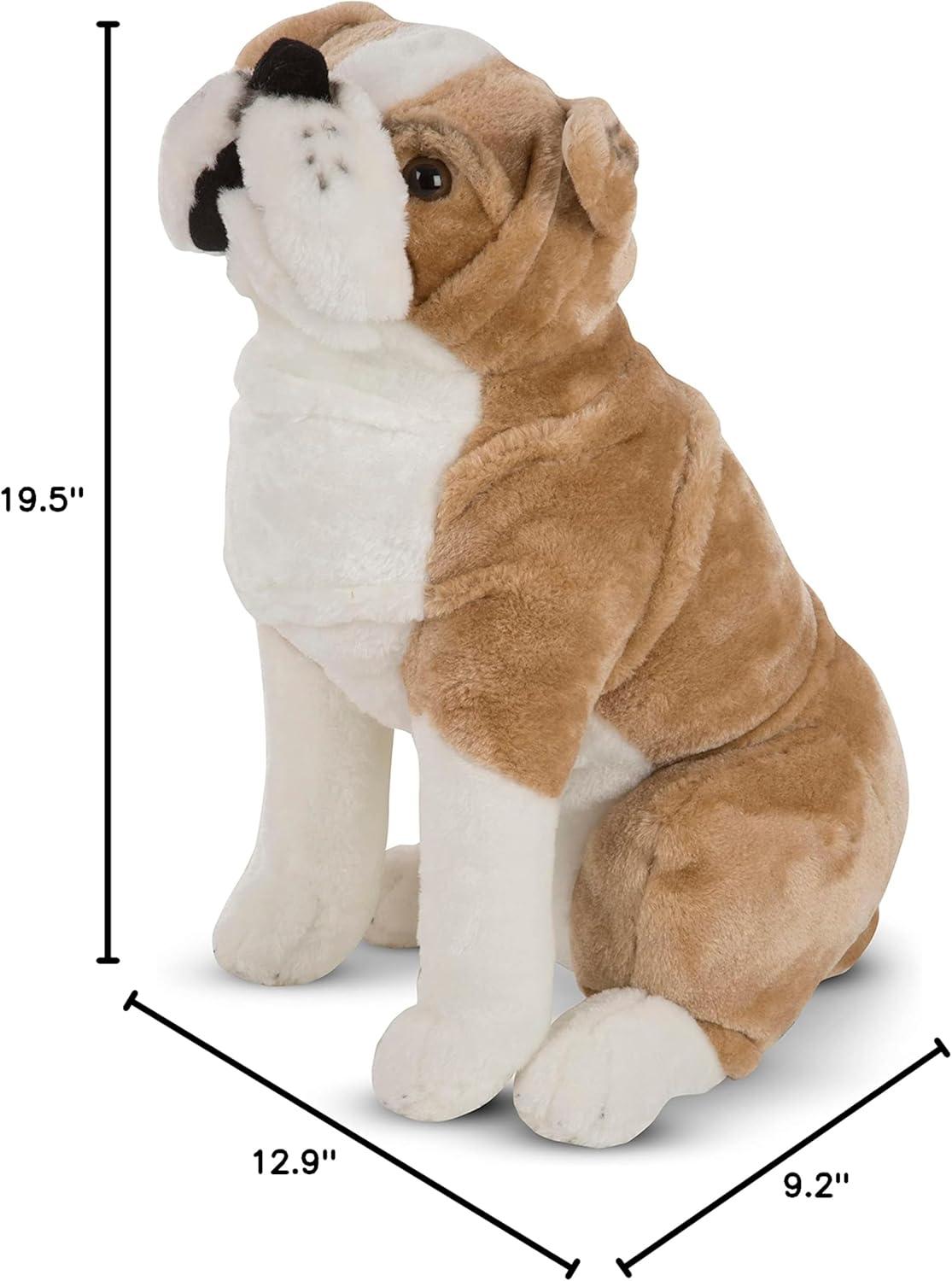 imageMelissa ampamp Doug Giant English Bulldog  Lifelike Stuffed Animal Nearly 2 feet TallEnglish Bulldog