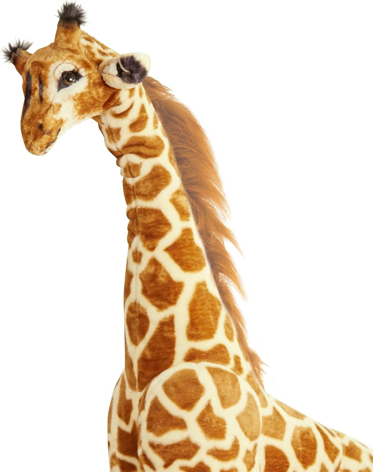 imageMelissa ampamp Doug Giant Giraffe Stuffed Animal Lifelike Plush Toy Stands Over 4Feet Tall Surface Washable Pretend Play Toddler Toys for Girls ampamp Boys 3
