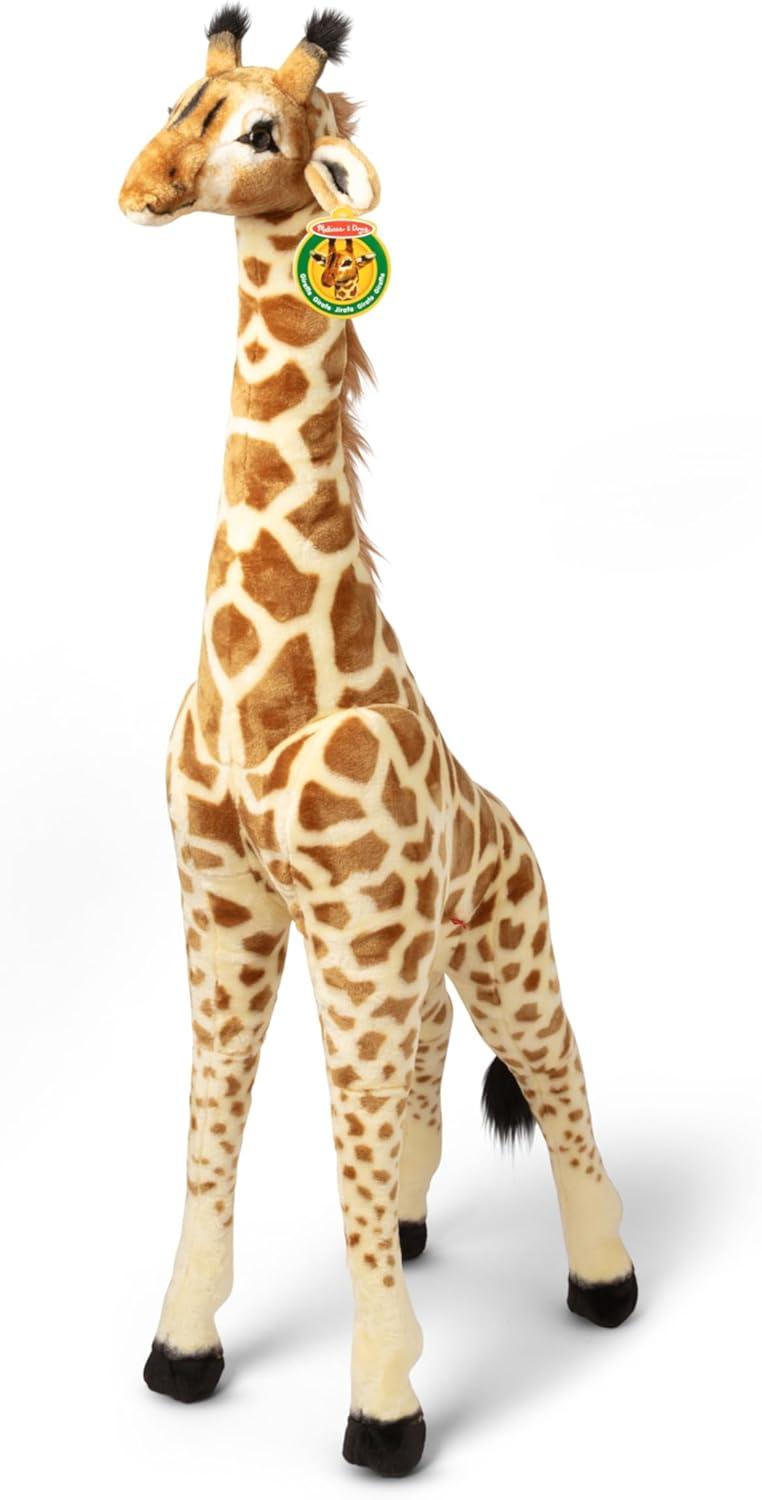 imageMelissa ampamp Doug Giant Giraffe Stuffed Animal Lifelike Plush Toy Stands Over 4Feet Tall Surface Washable Pretend Play Toddler Toys for Girls ampamp Boys 3