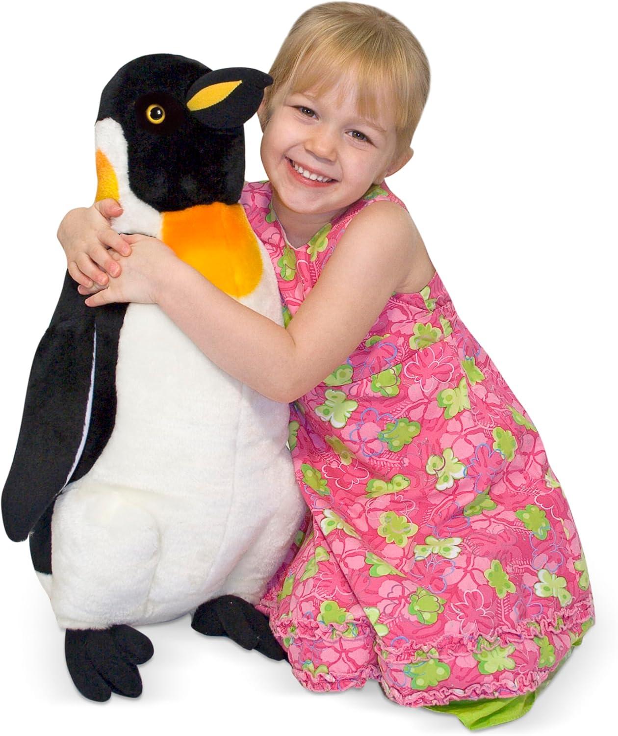 imageMelissa ampamp Doug Giant Penguin  Lifelike Stuffed Animal Nearly 2 feet TallEnglish Only