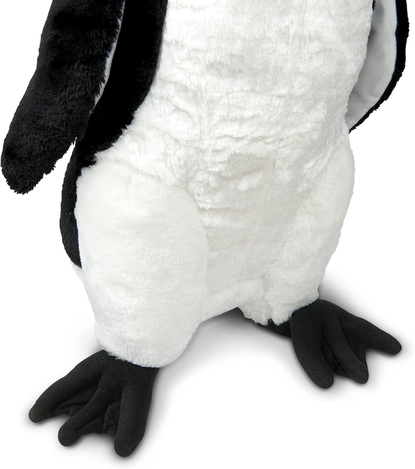 imageMelissa ampamp Doug Giant Penguin  Lifelike Stuffed Animal Nearly 2 feet TallEnglish Only