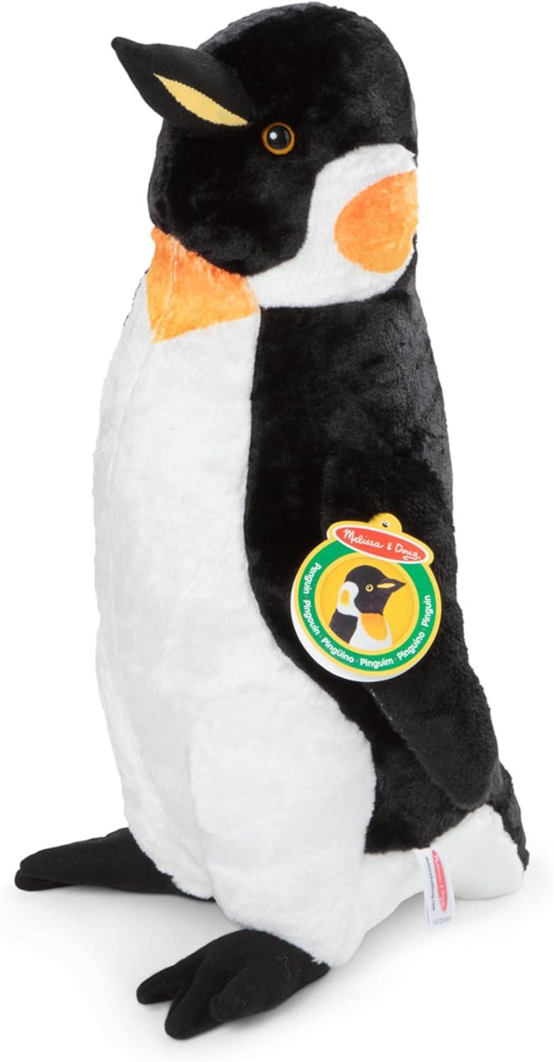 imageMelissa ampamp Doug Giant Penguin  Lifelike Stuffed Animal Nearly 2 feet TallEnglish Only