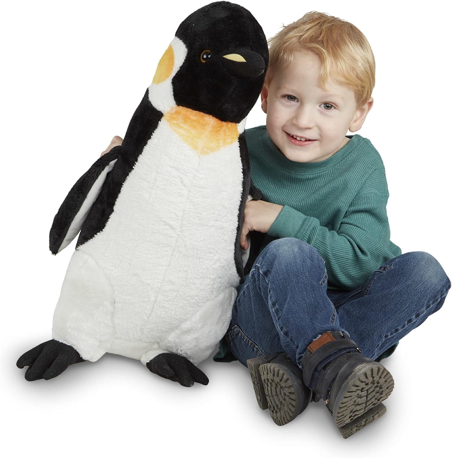 imageMelissa ampamp Doug Giant Penguin  Lifelike Stuffed Animal Nearly 2 feet TallEnglish Only