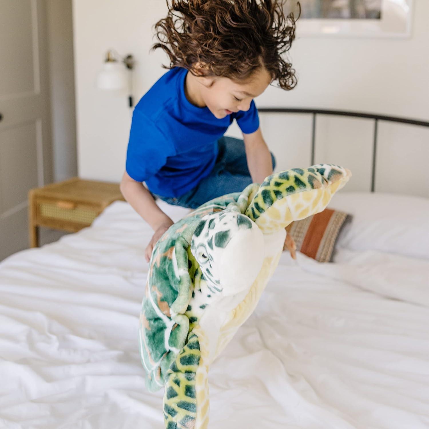 imageMelissa ampamp Doug Giant Sea Turtle  Lifelike Stuffed Animal Nearly 3 feet Long