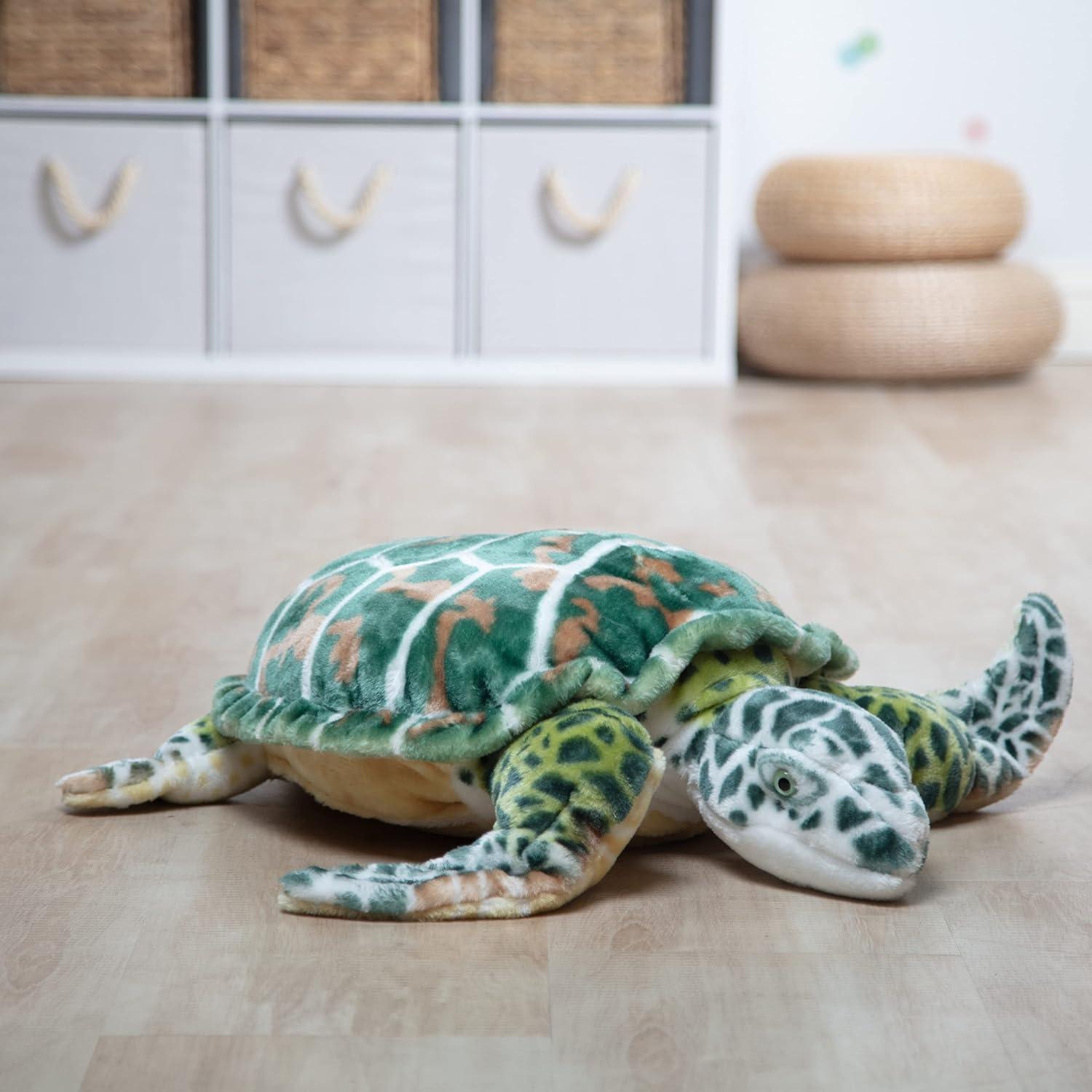 imageMelissa ampamp Doug Giant Sea Turtle  Lifelike Stuffed Animal Nearly 3 feet Long
