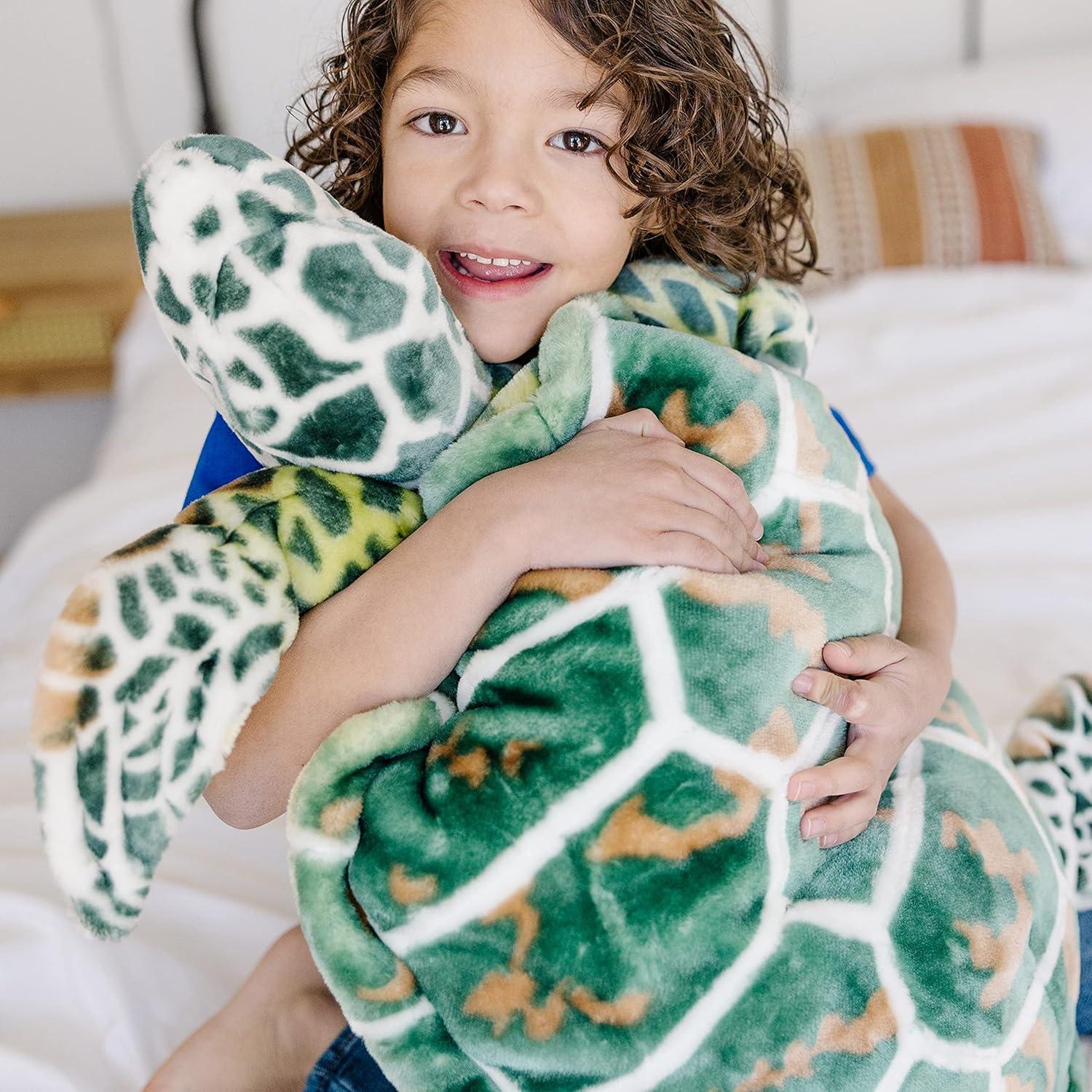 imageMelissa ampamp Doug Giant Sea Turtle  Lifelike Stuffed Animal Nearly 3 feet Long