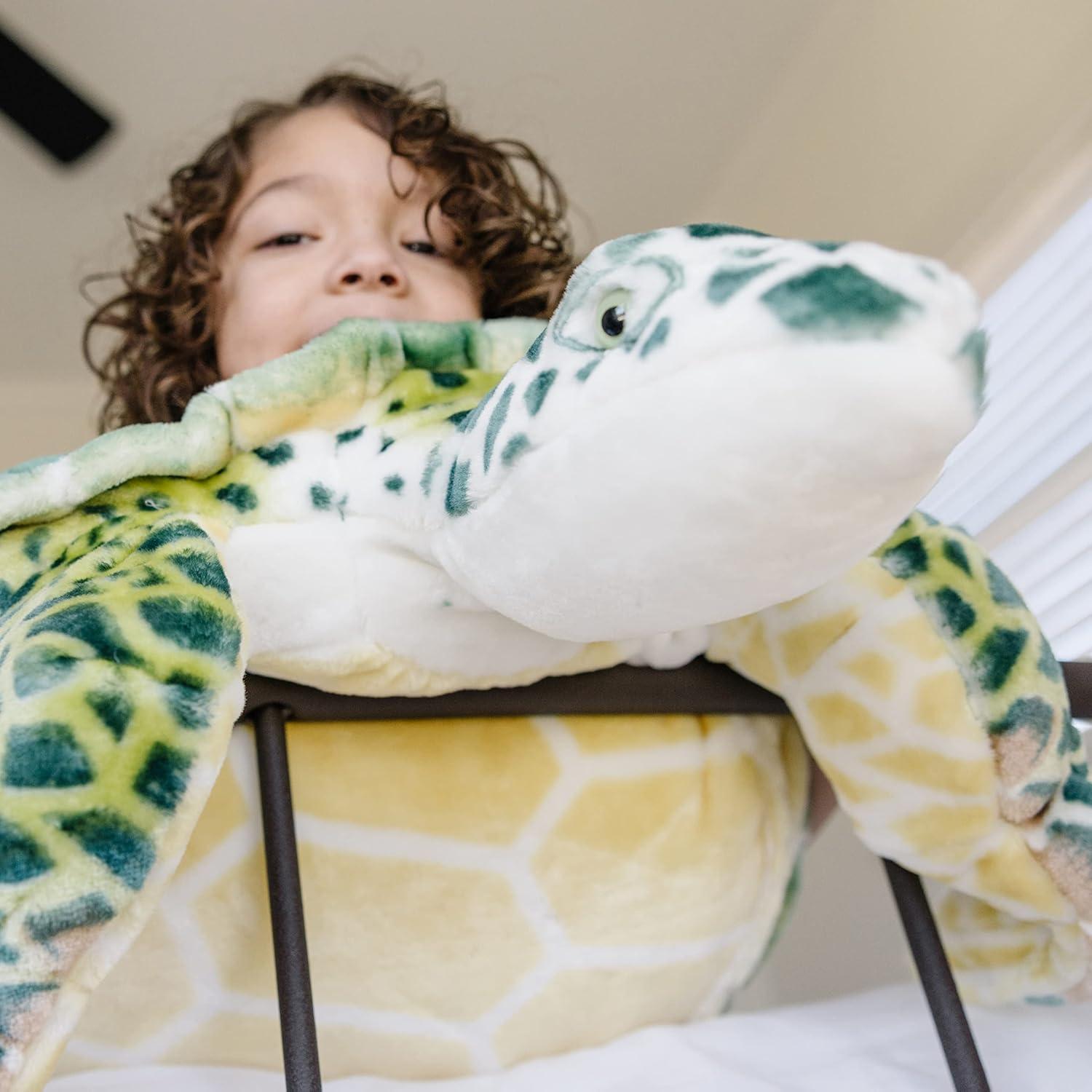 imageMelissa ampamp Doug Giant Sea Turtle  Lifelike Stuffed Animal Nearly 3 feet Long