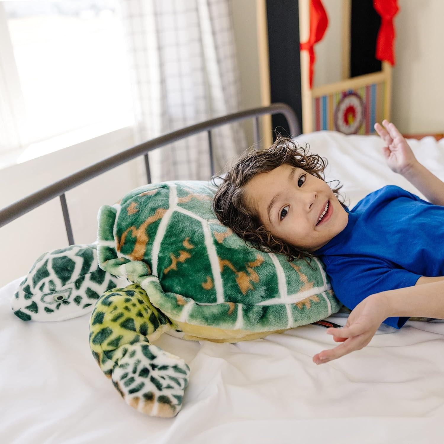 imageMelissa ampamp Doug Giant Sea Turtle  Lifelike Stuffed Animal Nearly 3 feet Long