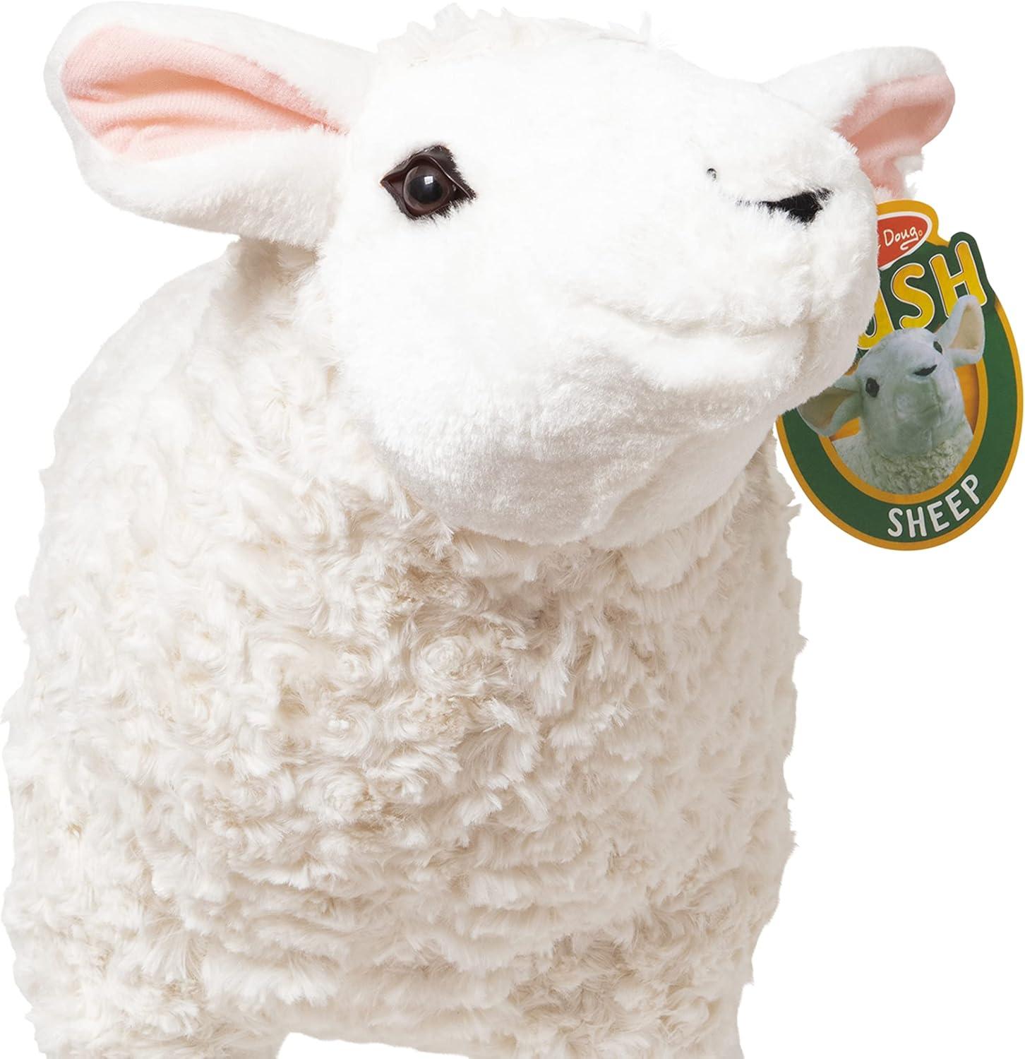 imageMelissa ampamp Doug Giant Sheep  Lifelike Stuffed Animal Nearly 2 feet Tall