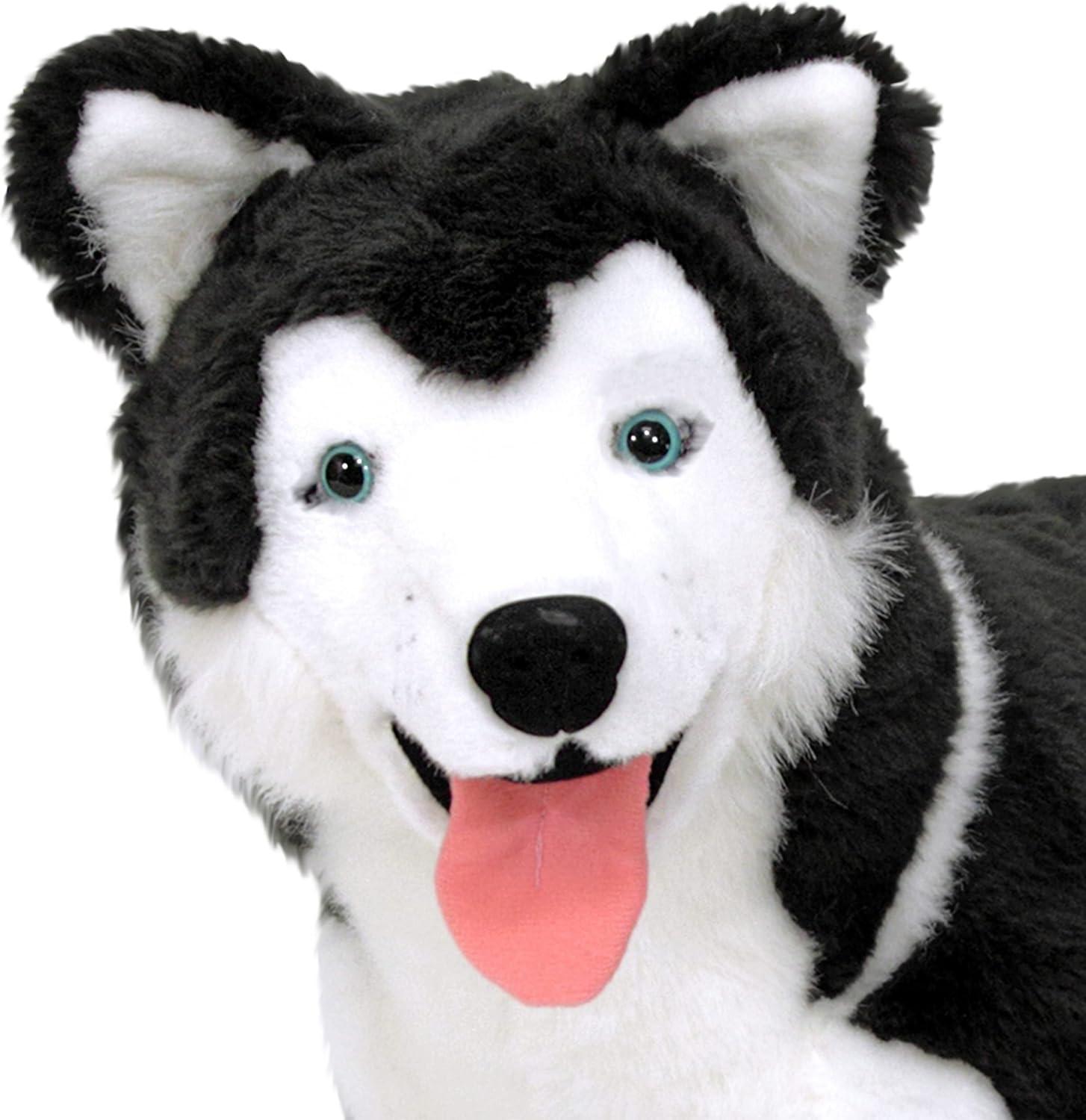 imageMelissa ampamp Doug Giant Siberian Husky  Lifelike Stuffed Animal Dog Over 2 feet Tall