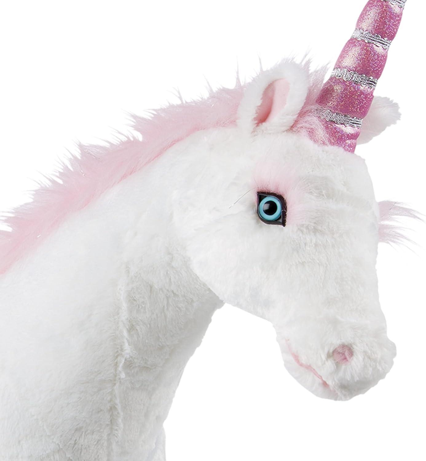 imageMelissa ampamp Doug Giant Unicorn  Lifelike Stuffed Animal Over 2 feet Tall