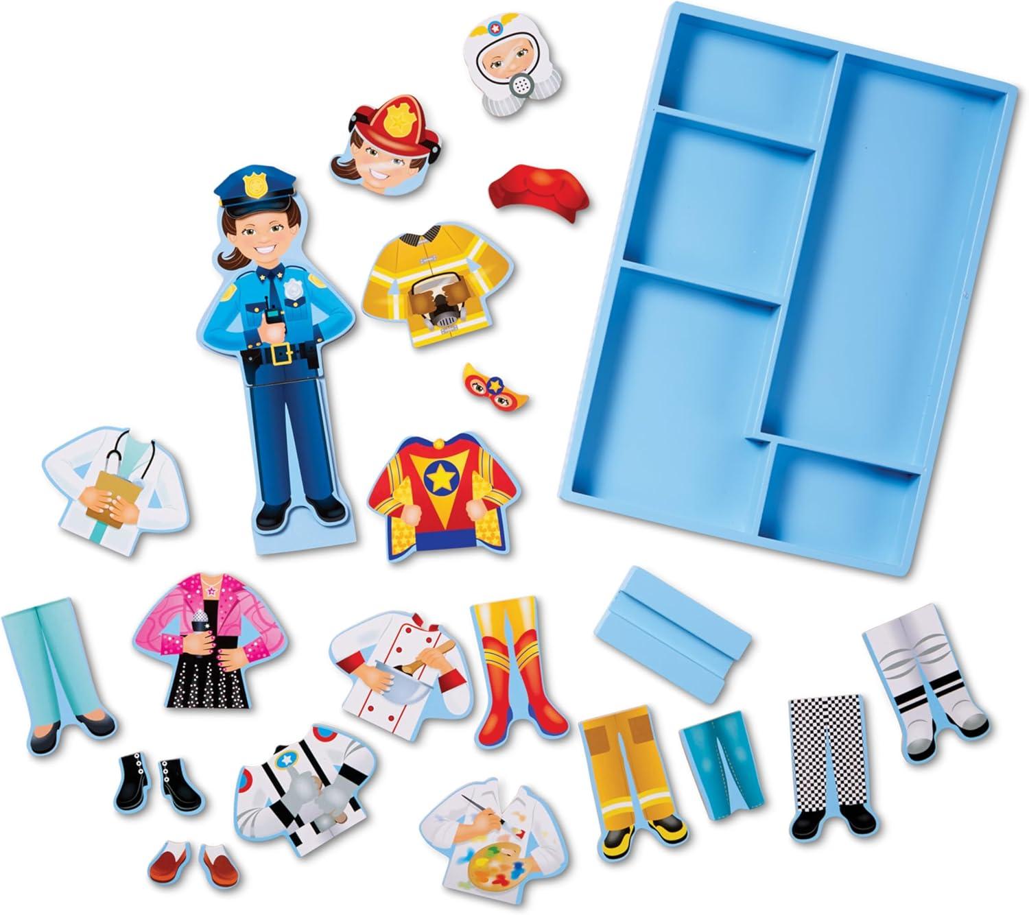 imageMelissa ampamp Doug Julia Magnetic DressUp Wooden Doll Pretend Play Set 25 pcs