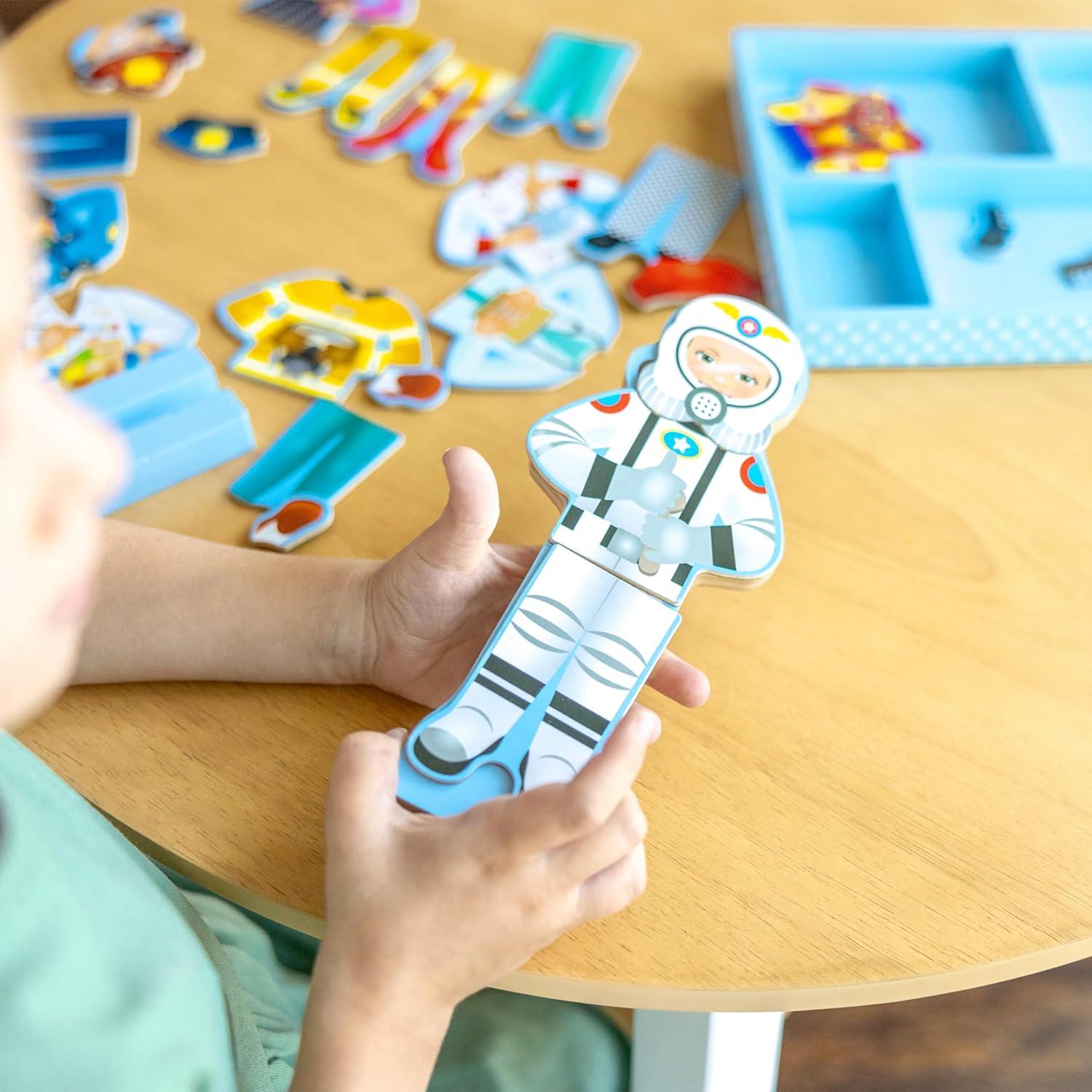 imageMelissa ampamp Doug Julia Magnetic DressUp Wooden Doll Pretend Play Set 25 pcs