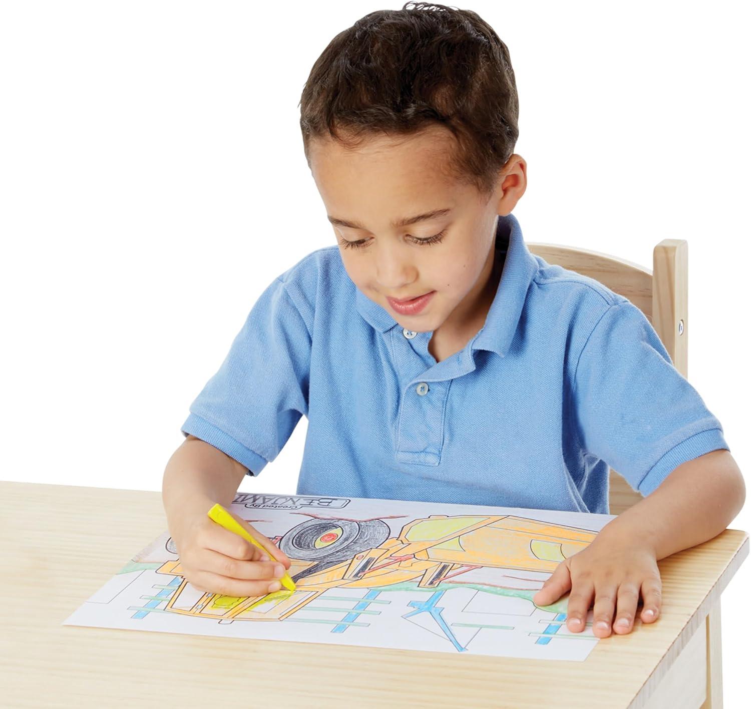 imageMelissa ampamp Doug Jumbo 50Page Kids Coloring Pads 3Pack  Animals Vehicles and MultiThemed  FSC CertifiedPads Set