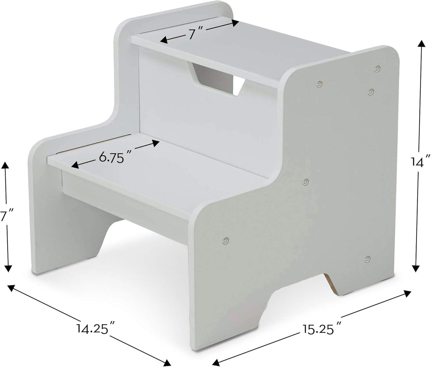 imageMelissa ampamp Doug Kids Furniture Wooden Step Stool  GrayGray