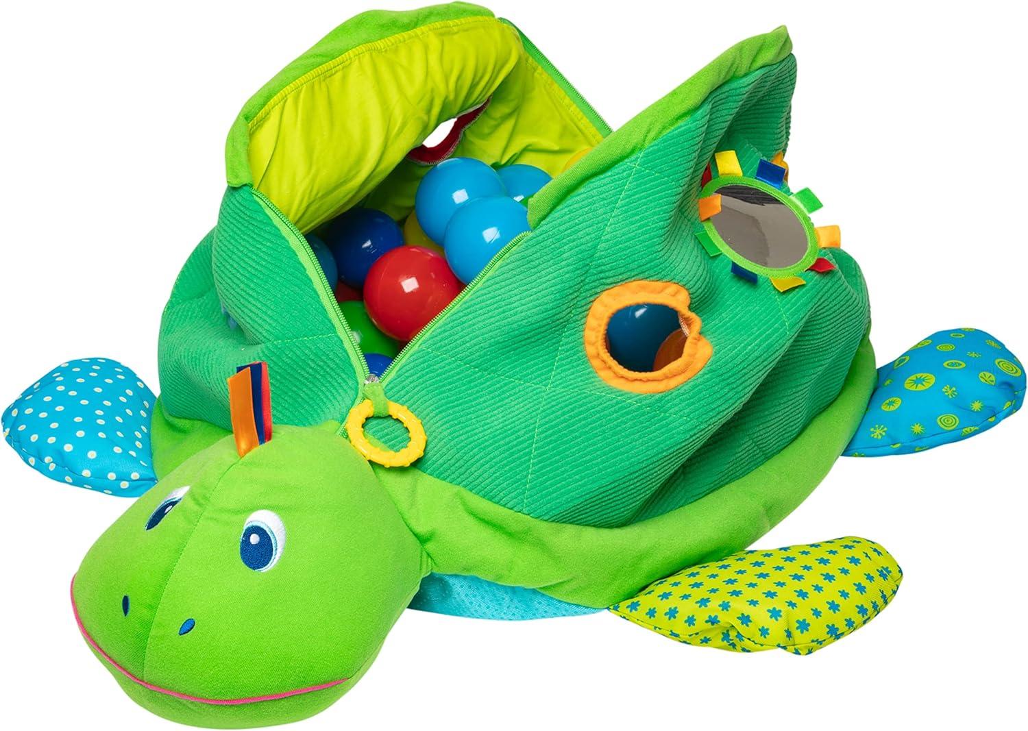 imageMelissa ampamp Doug Kids Turtle Ball Pit with 60 Balls GreenTurtle Ball Pit