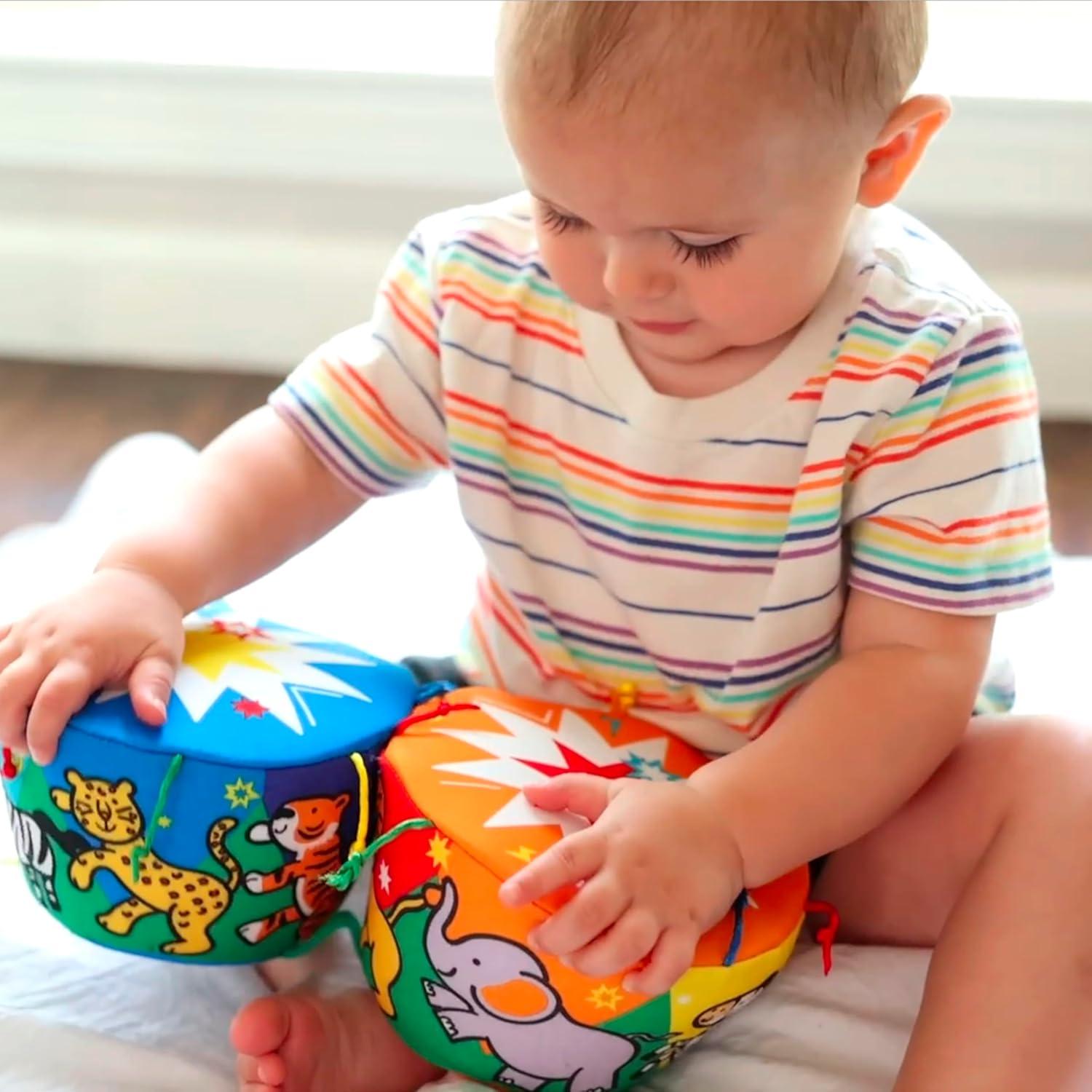 imageMelissa ampamp Doug Ks Kids Bongo Drums Soft Musical Instrument Multicolor 1 EA
